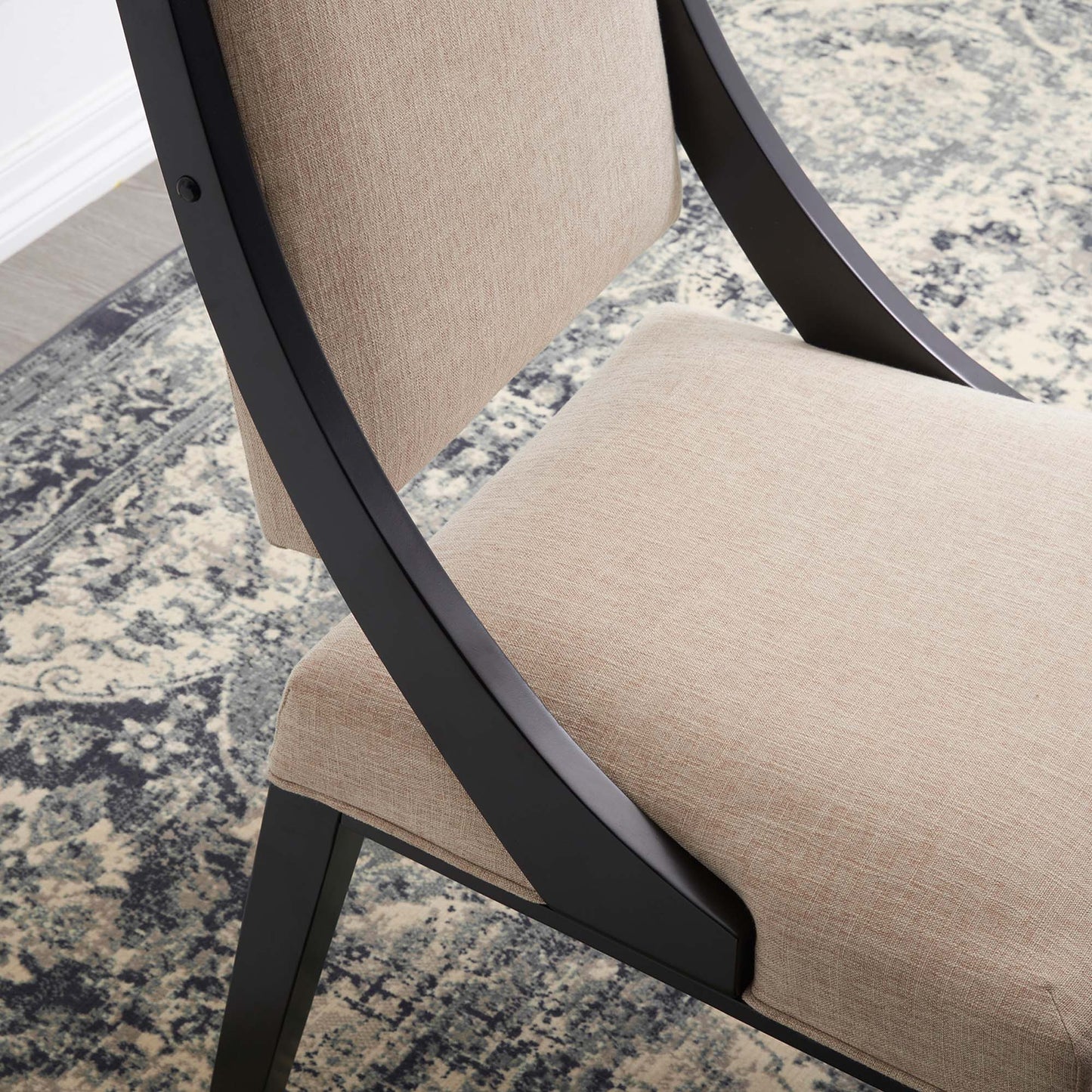 Cambridge Upholstered Fabric Dining Chairs Set of 2 by Modway EEI-4553-BEI