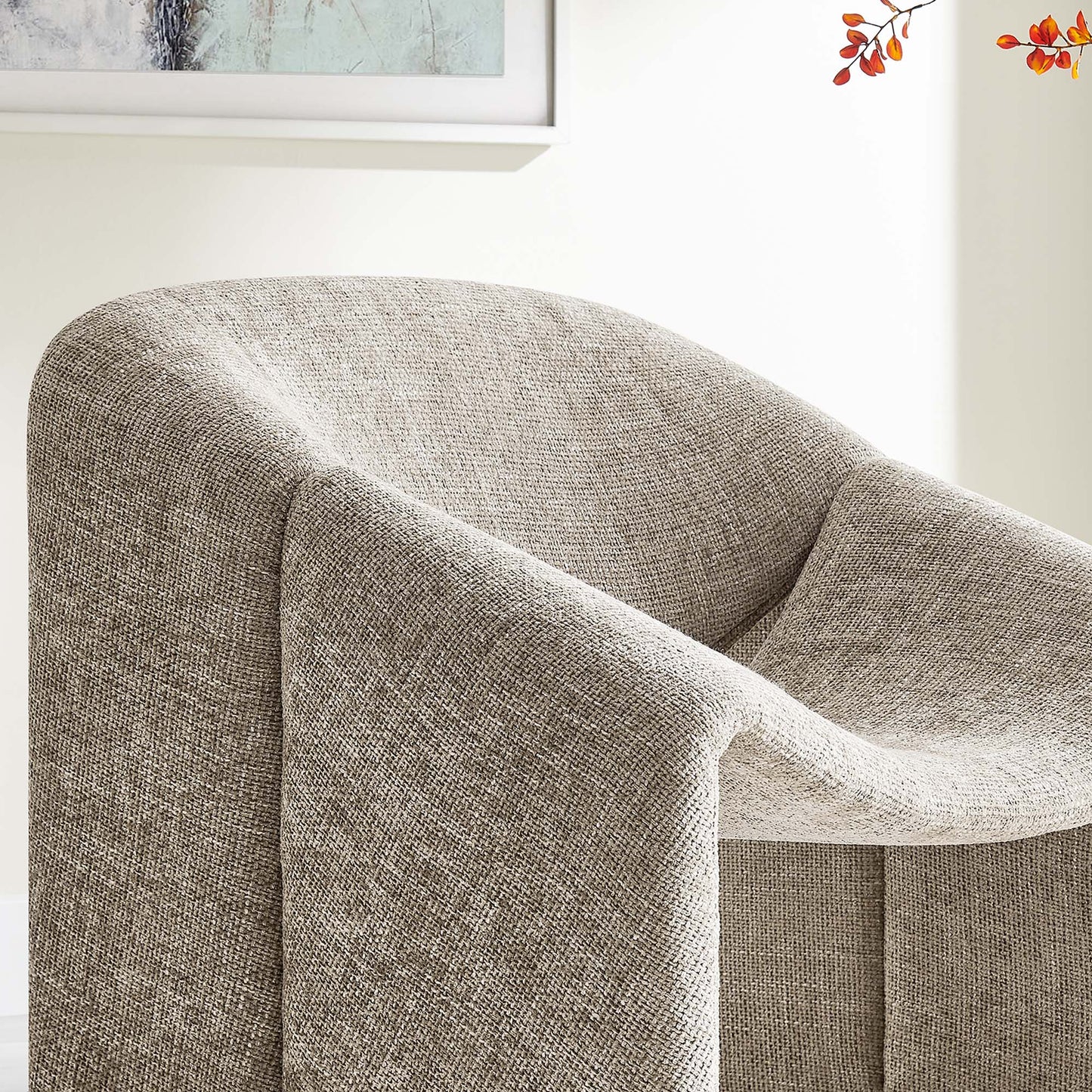 Vivi Chenille Upholstered Accent Chair by Modway EEI-6767-KHA