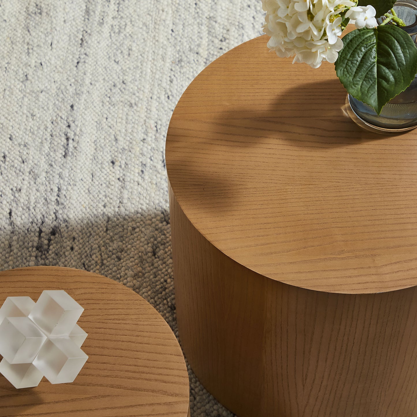 Amani Round Nesting Coffee Tables Set of 2