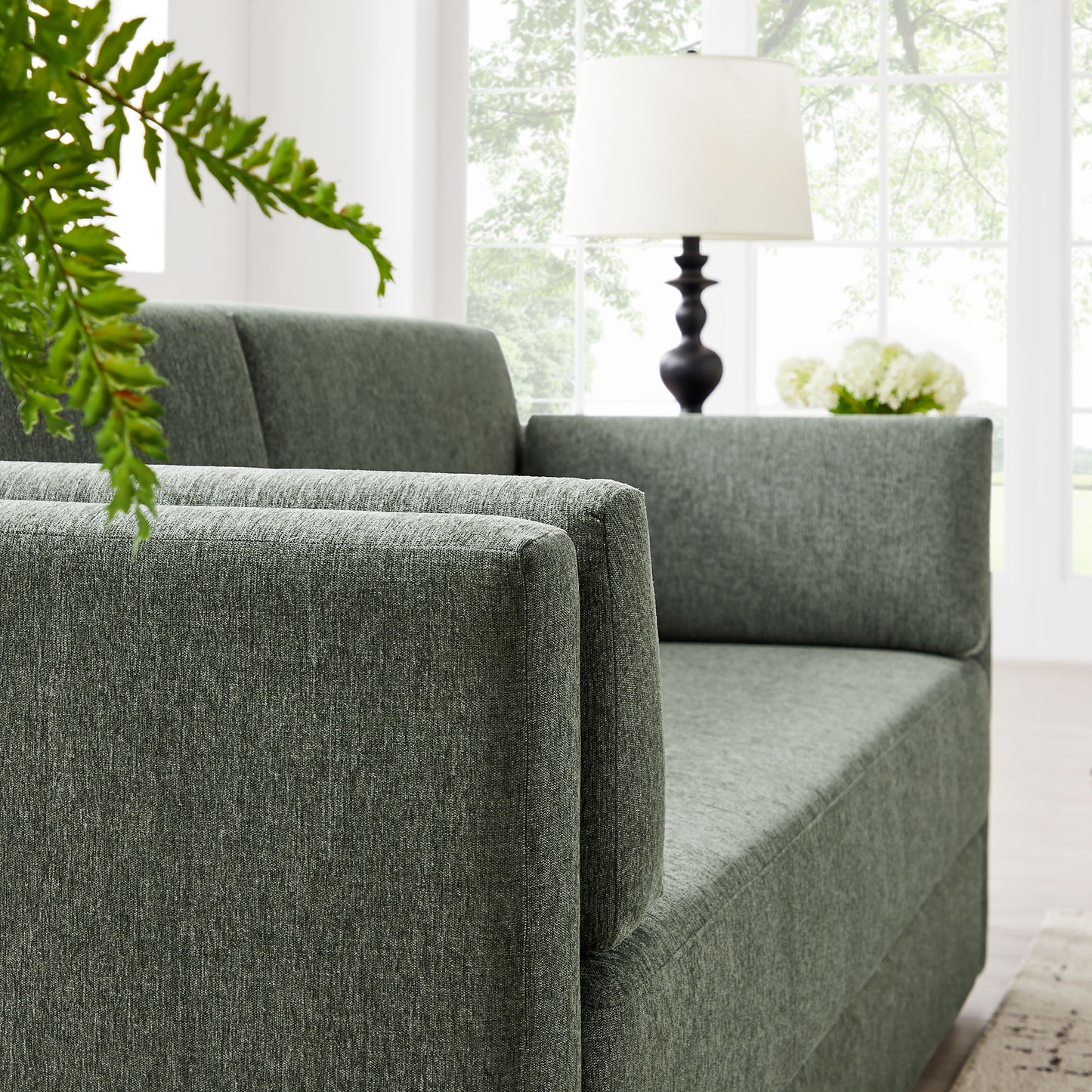 Linden Upholstered Heathered Chenille Sofa by Modway EEI-7012-EUC