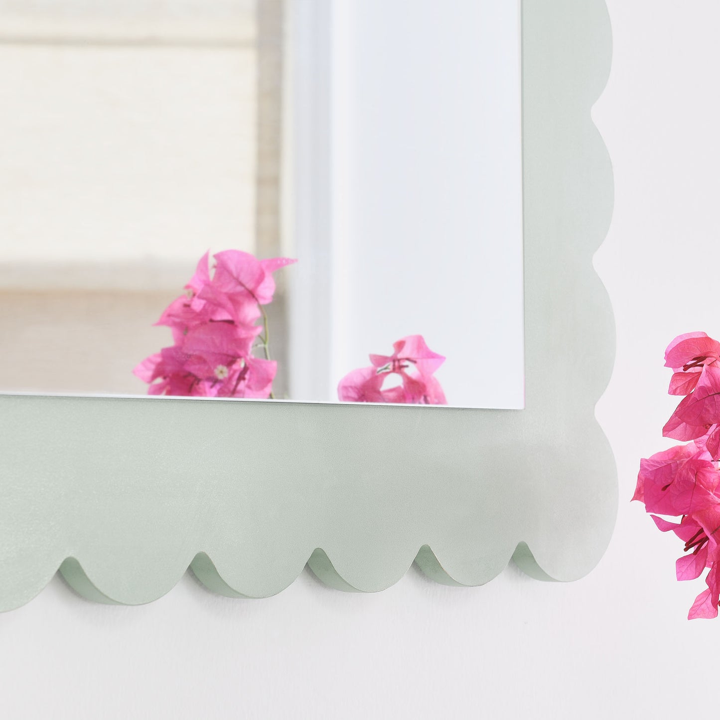 Emmeline Scalloped Rectangle Wall Mirror by Modway EEI-7116-SGE