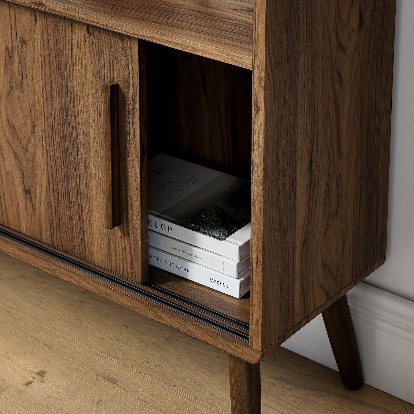 Transmit Bookcase with Sliding Doors by Modway