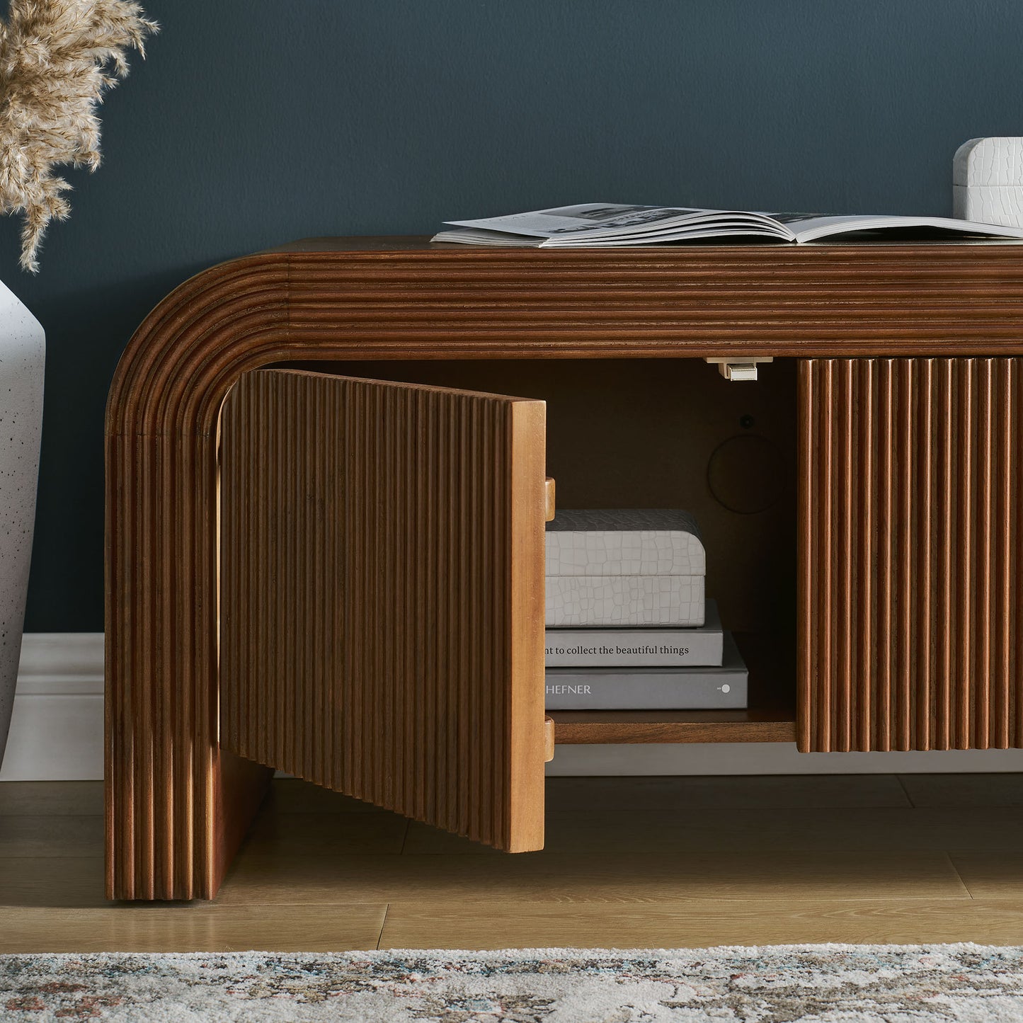 Waterflute 68" Fluted TV Stand by Modway EEI-7199-WAL