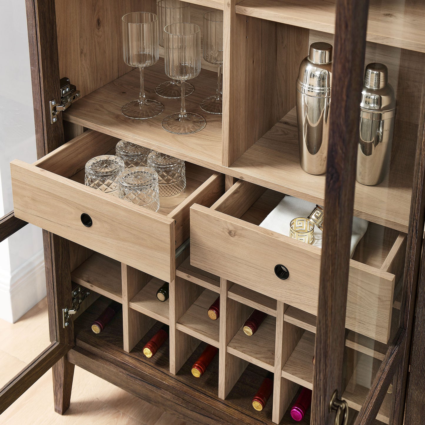 Nolan Arched Bar Cabinet by Modway EEI-7203-WAL-LOA