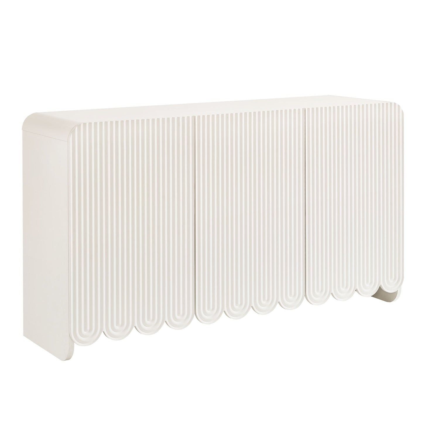 Dahlia Fluted and Scalloped Sideboard Storage Cabinet by Modway