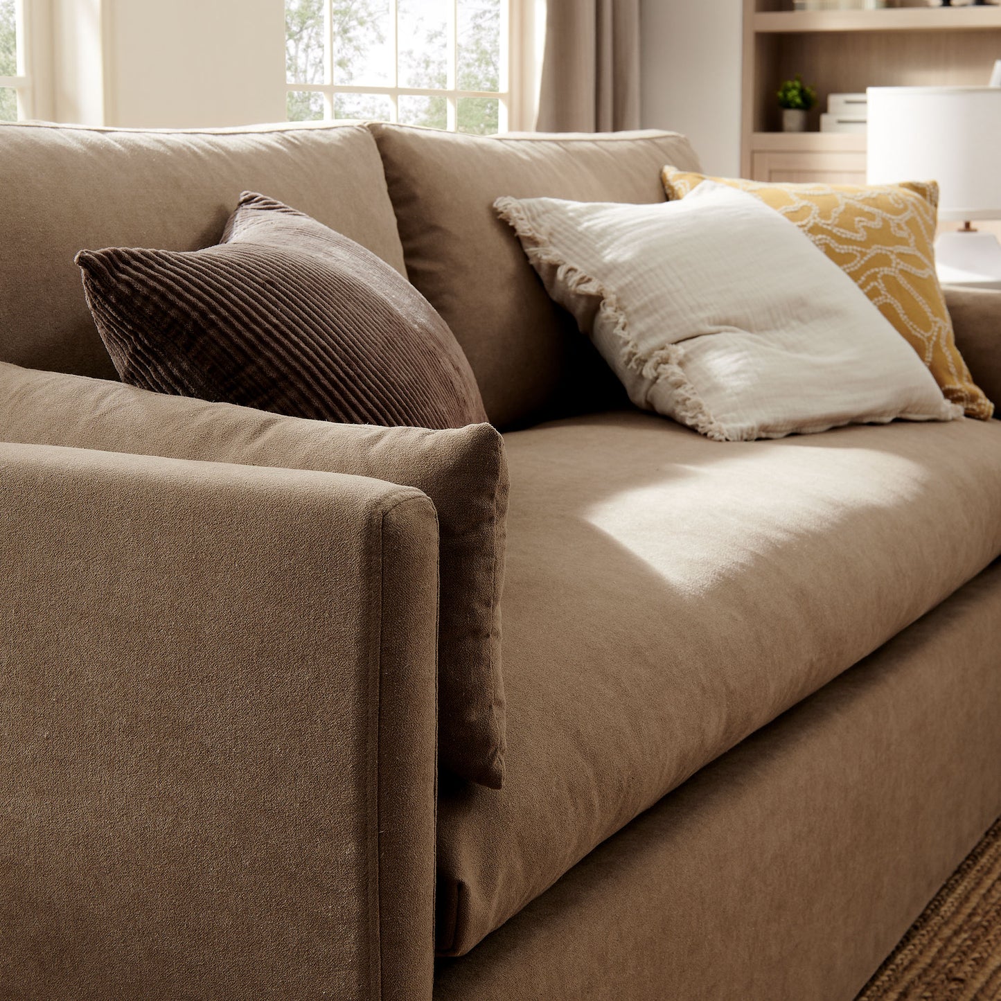 Wellfleet 85" Slipcovered Fabric Sofa by Modway