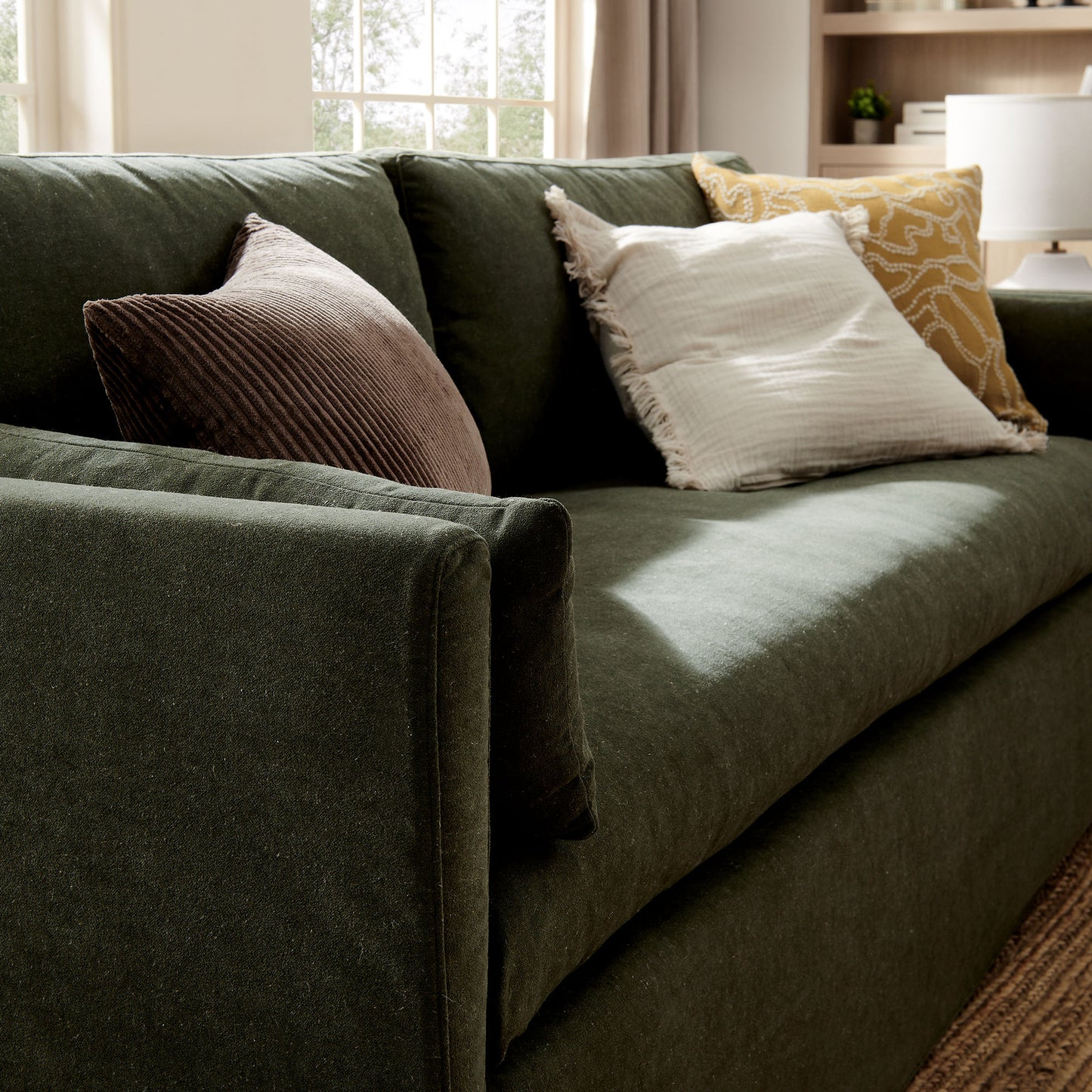 Wellfleet 85" Slipcovered Fabric Sofa by Modway