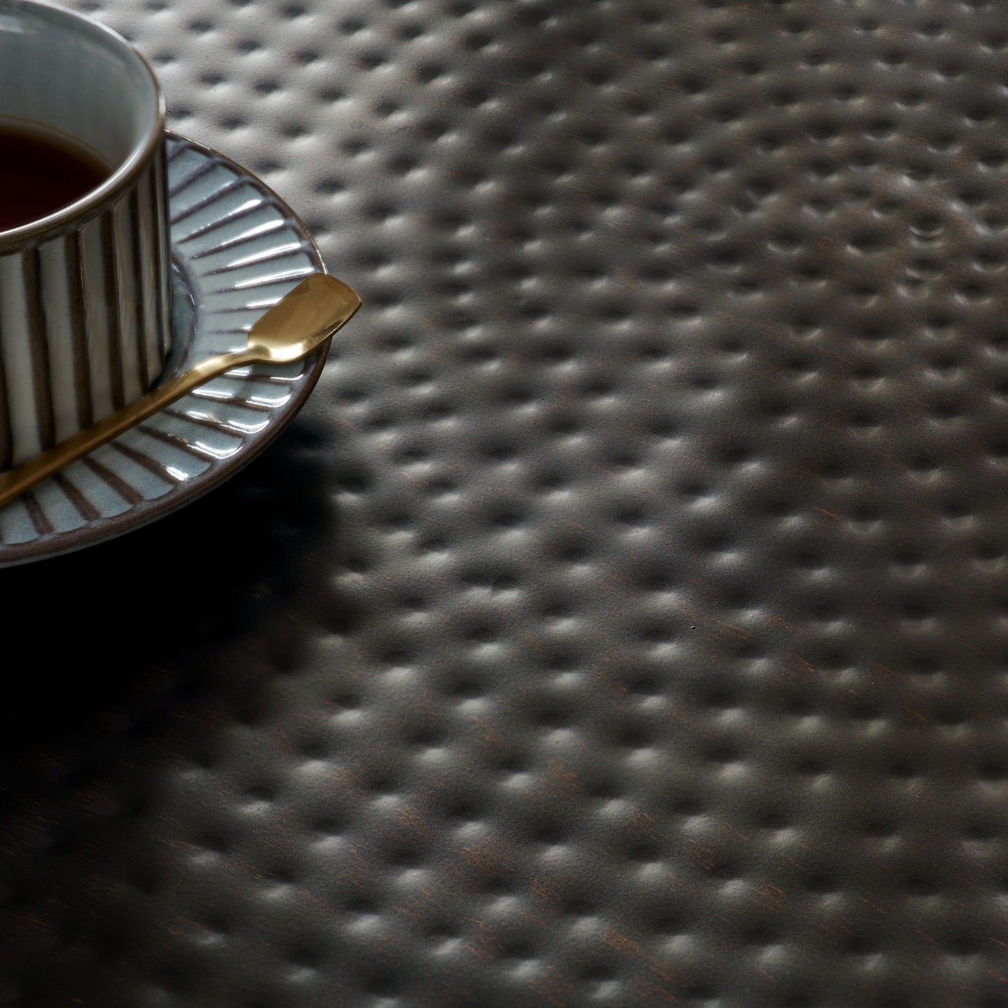 Mella 32 Inch Metal Hammered Coffee Table by Modway EEI-7279-BLK