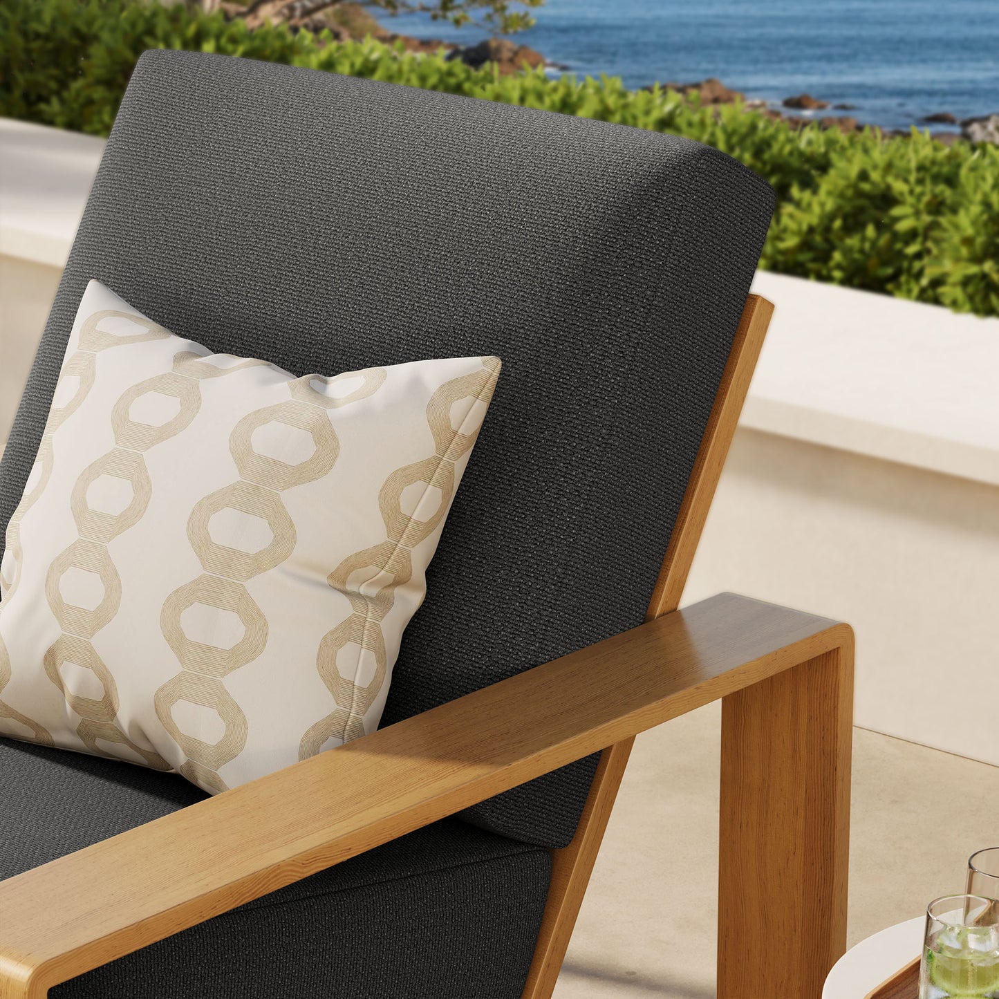 Lirienne Outdoor Patio Aluminum Faux Wood Armchair by Modway EEI-7296 Collection