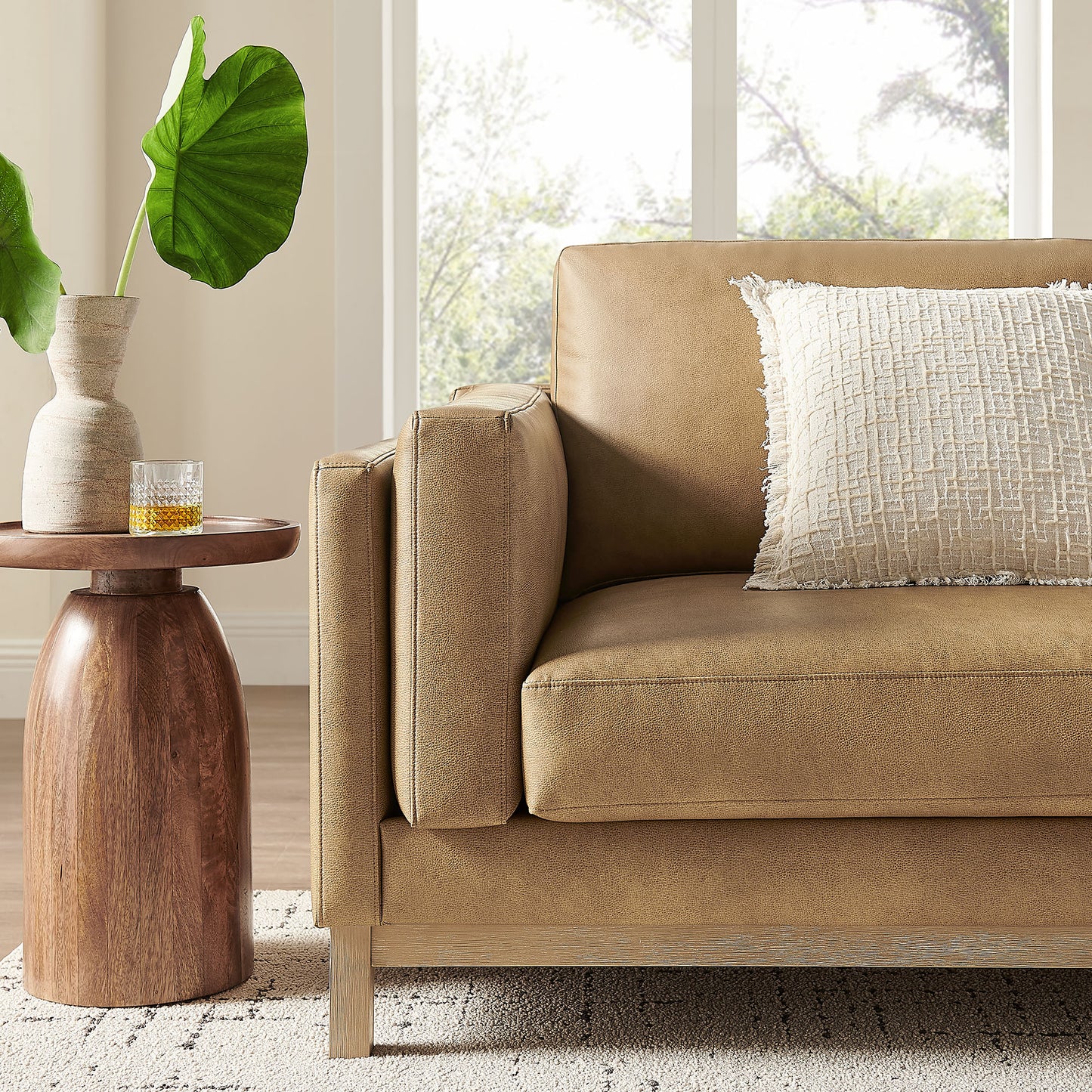 Roscoe 81 inch Vegan Leather Sofa by Modway EEI-7335-TST