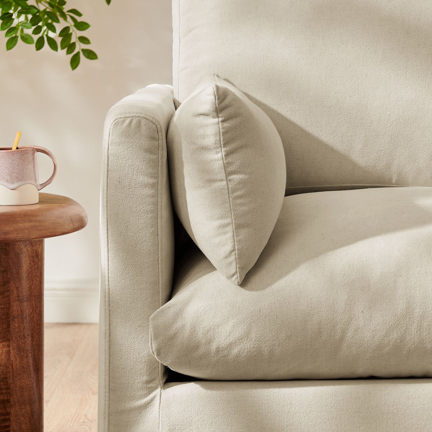 Wellfleet Slipcovered Linen-Blend Armchair by Modway