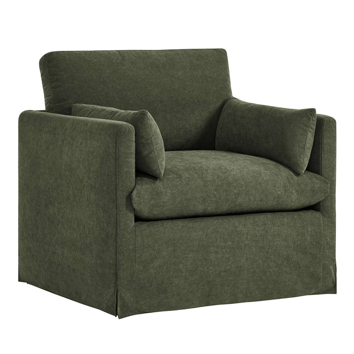 Wellfleet Slipcovered Linen-Blend Armchair by Modway