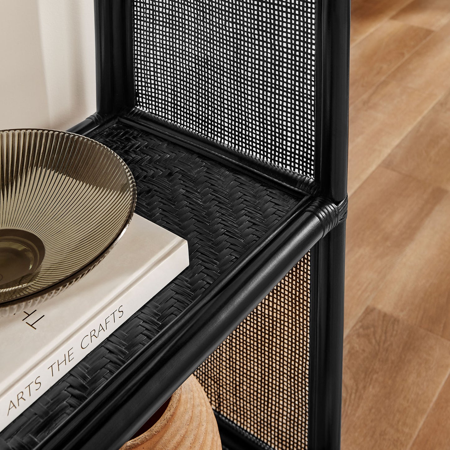 Celeste Arched Rattan Bookshelf by Modway — Decorative Storage and Display Shelf