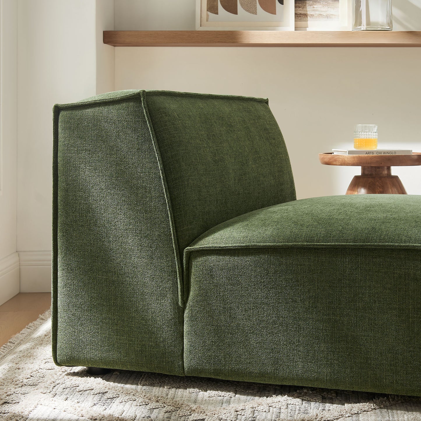 Restore Performance Fabric Upholstered Armless Modular Chair by Modway