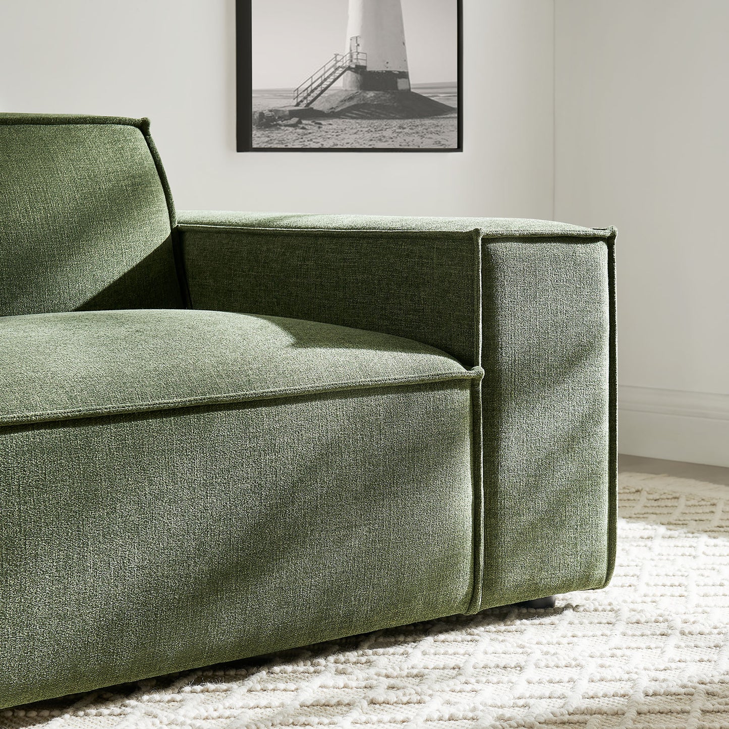 Restore Performance Fabric Upholstered Right-Facing Modular Lounge Chair by Modway
