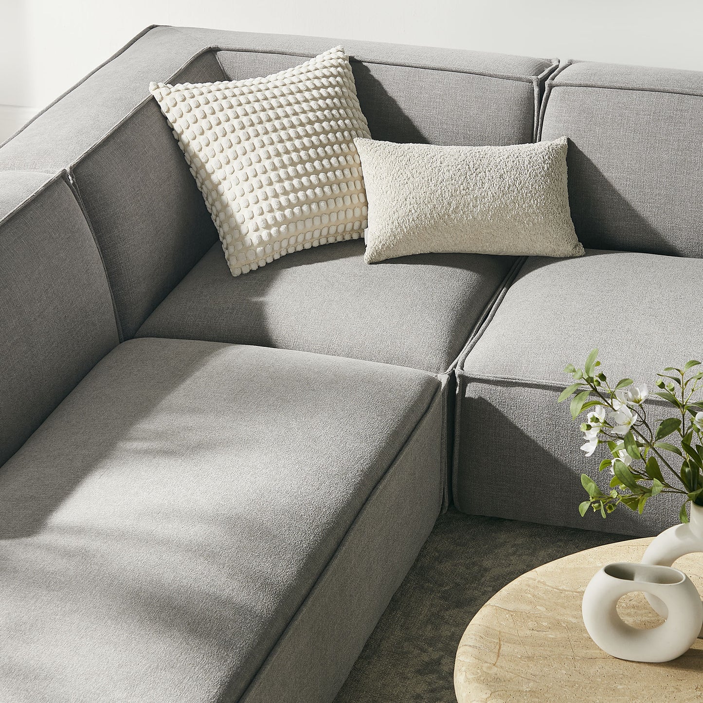 Restore 6-Piece Performance Fabric Upholstered U-Shaped Sectional Sofa by Modway