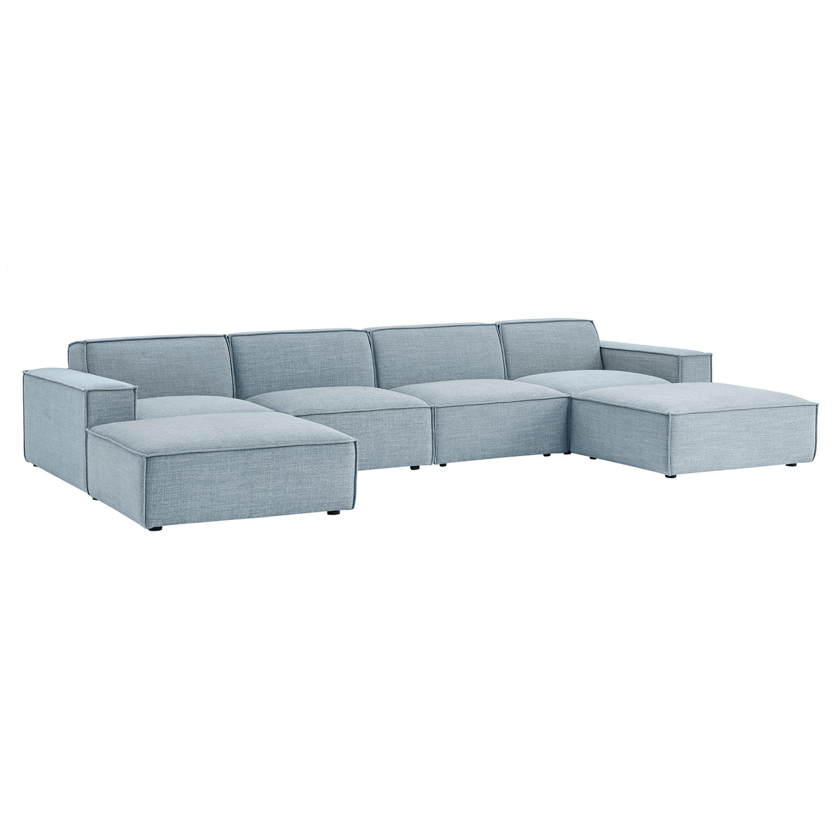 Restore 6-Piece Performance Fabric Upholstered Modular Sectional Sofa by Modway