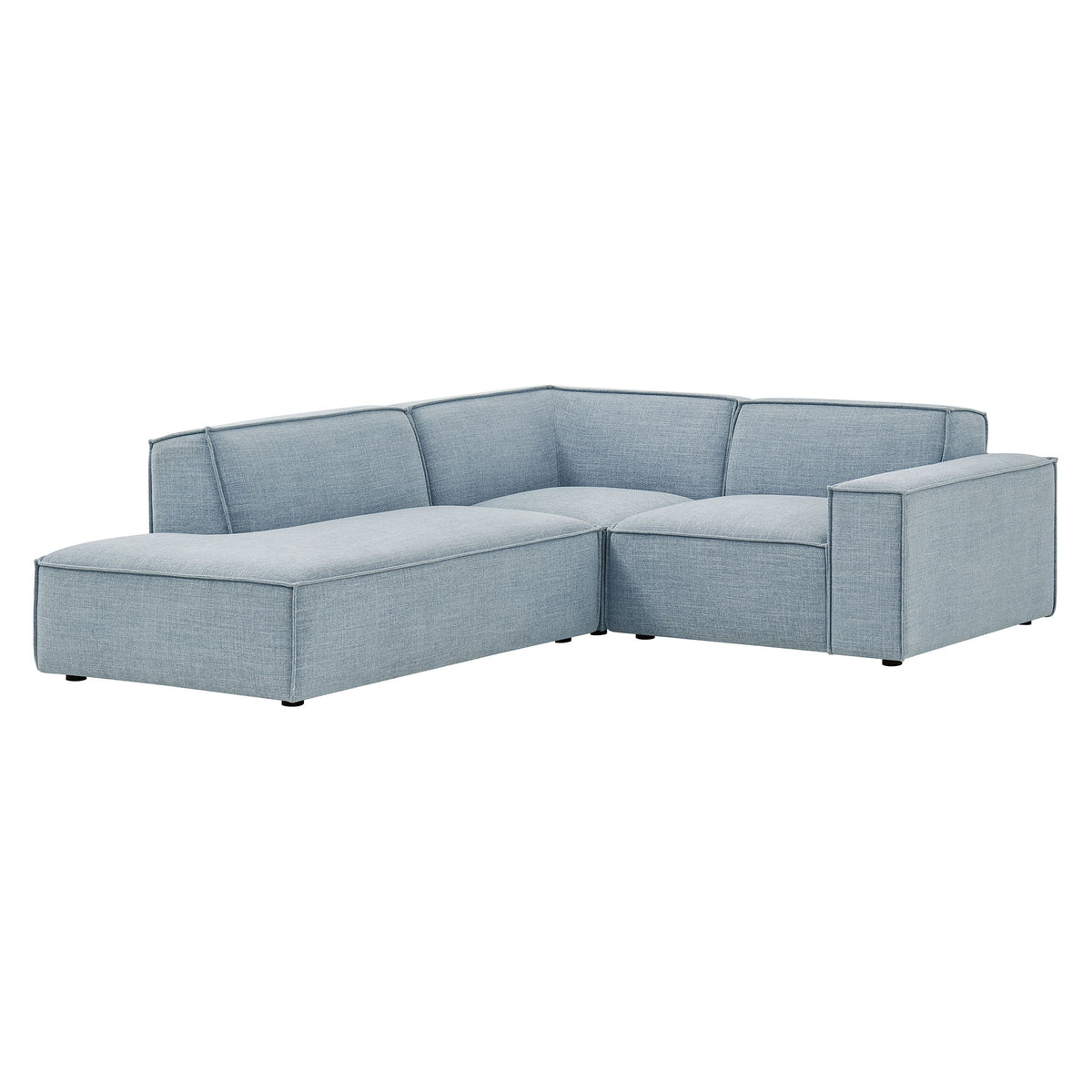 Restore 3-Piece Performance Fabric Upholstered Modular L-Shaped Sectional Sofa by Modway