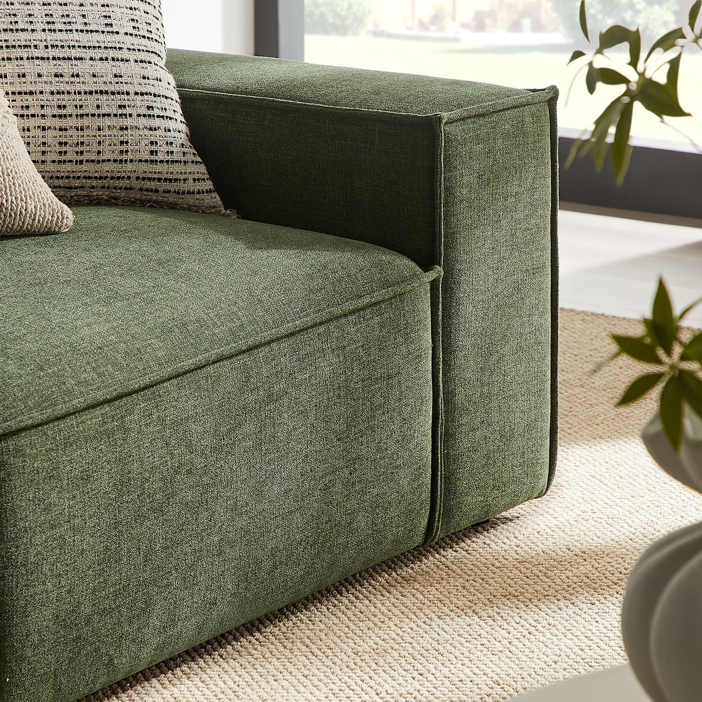 Restore 2-Piece Performance Fabric Upholstered Modular Loveseat by Modway