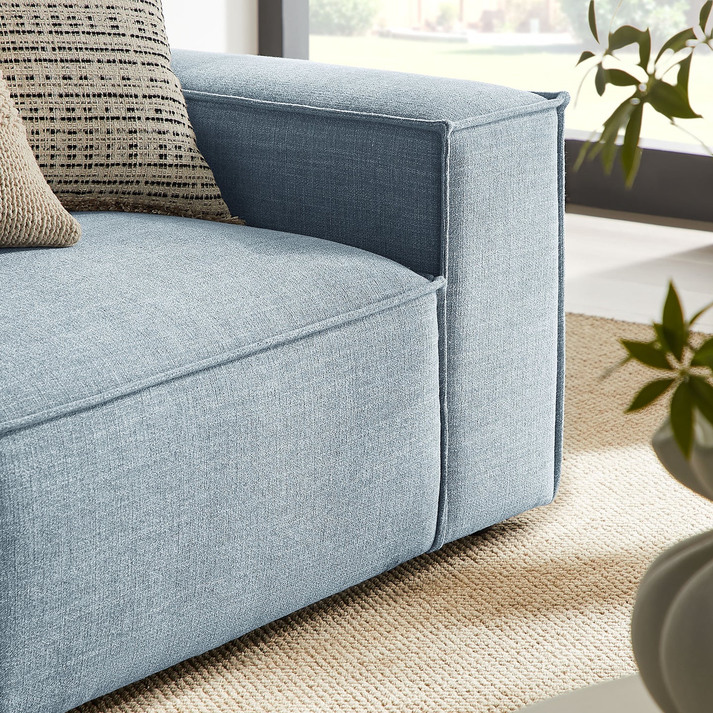 Restore 2-Piece Performance Fabric Upholstered Modular Loveseat by Modway
