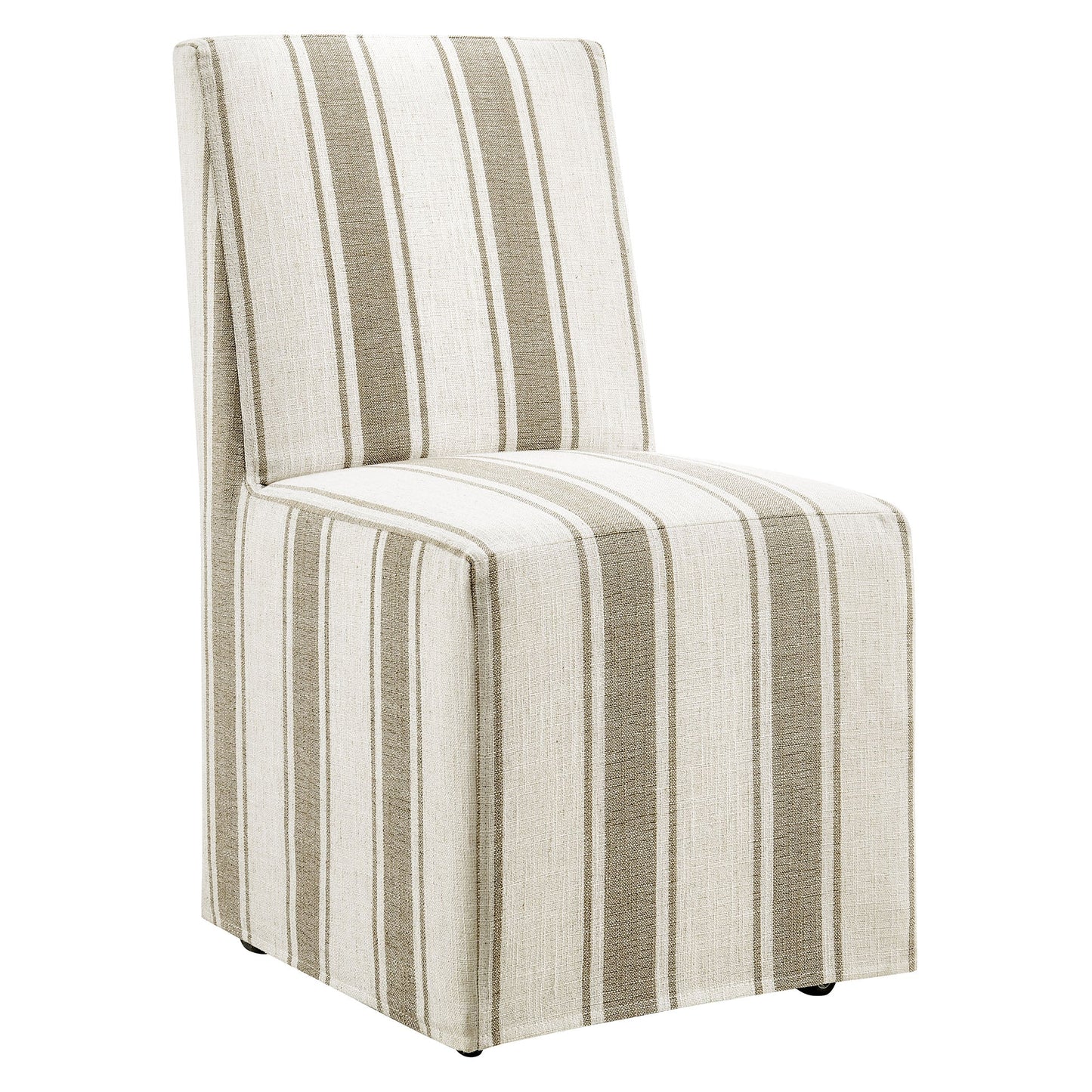 Tessera Striped Slipcovered Dining Side Chair by Modway