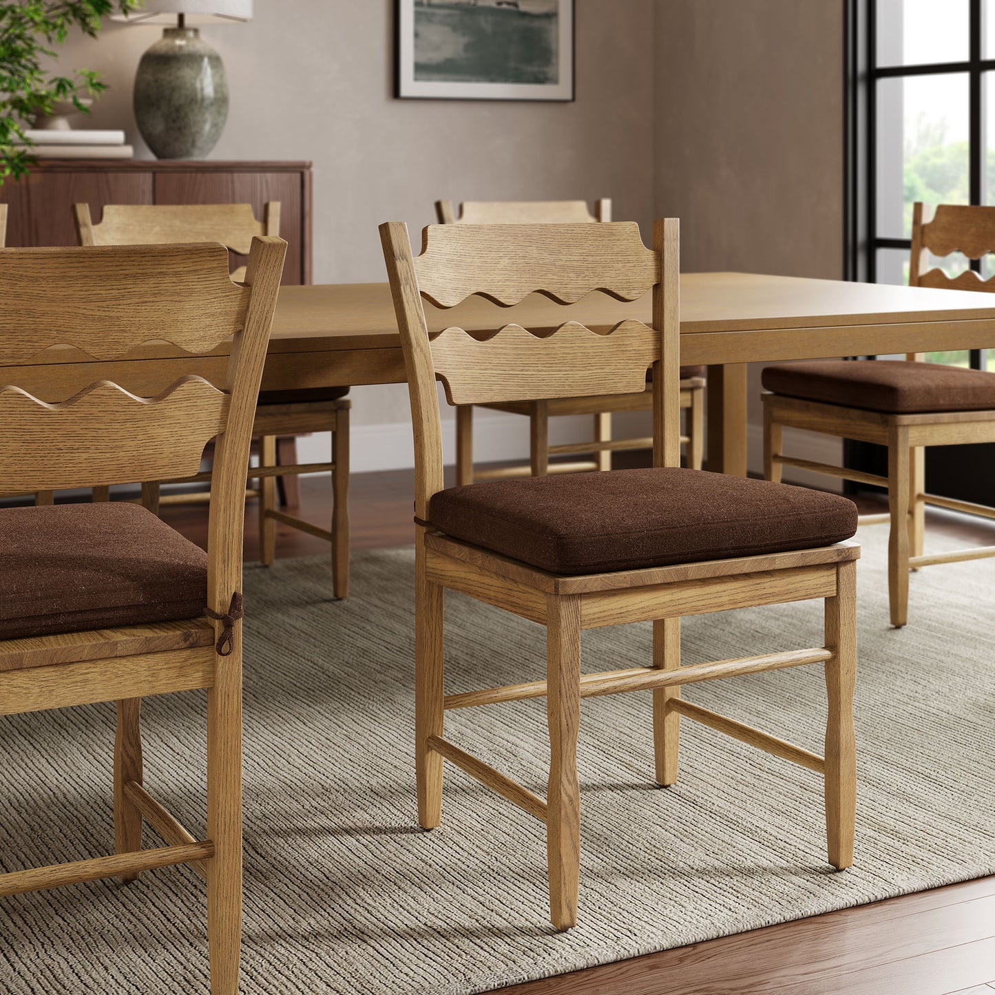 Jax Fabric Dining Chair Seat Cushion by Modway