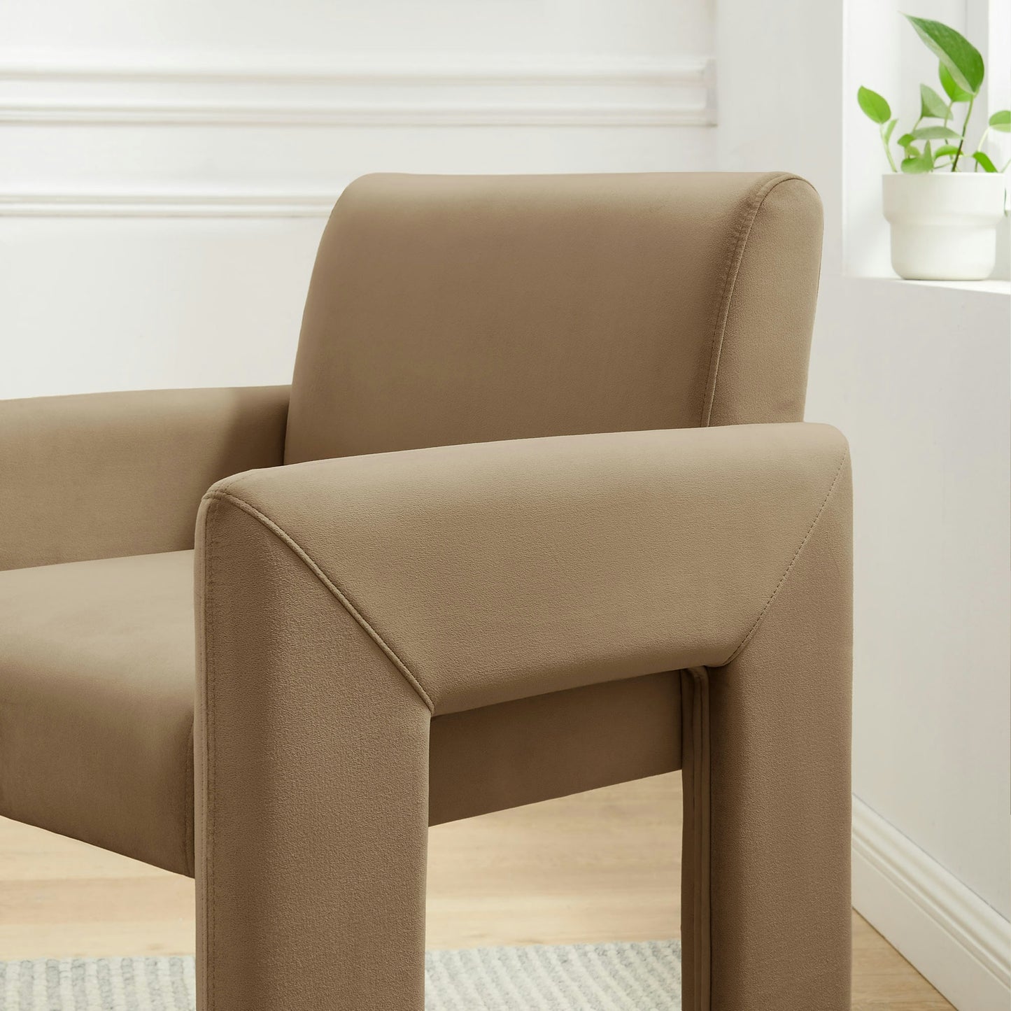 Daven Stain-Resistant Performance Velvet Dining Armchair by Modway