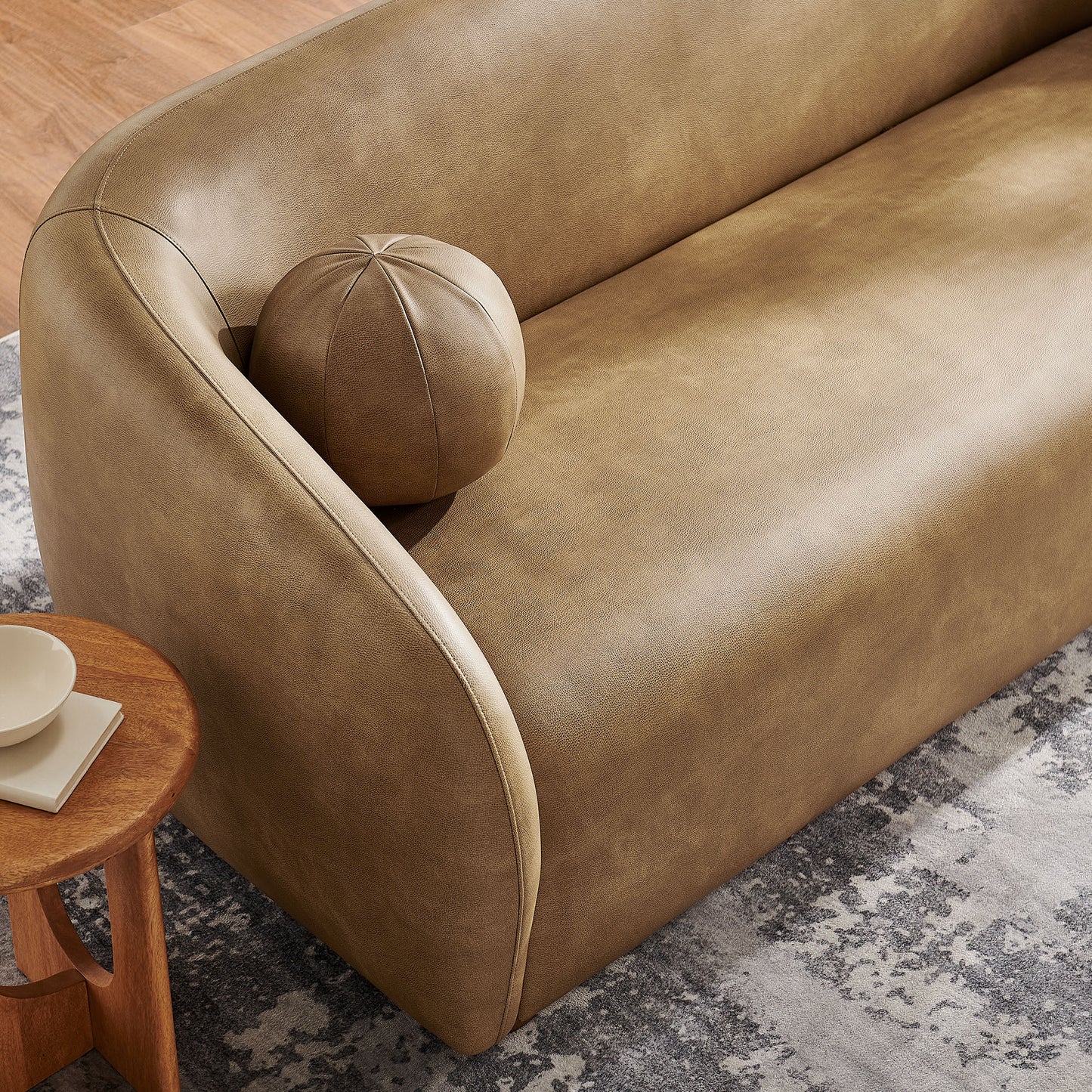 Holland 85" Vegan Leather Sofa by Modway