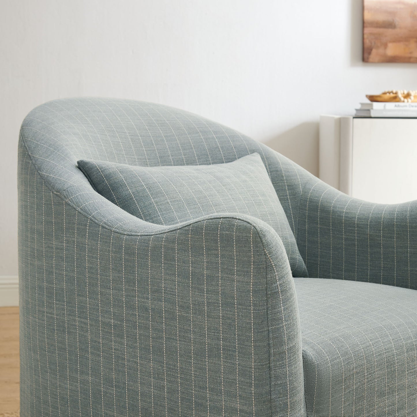 Bardot Slipcovered Striped Accent Chair by Modway