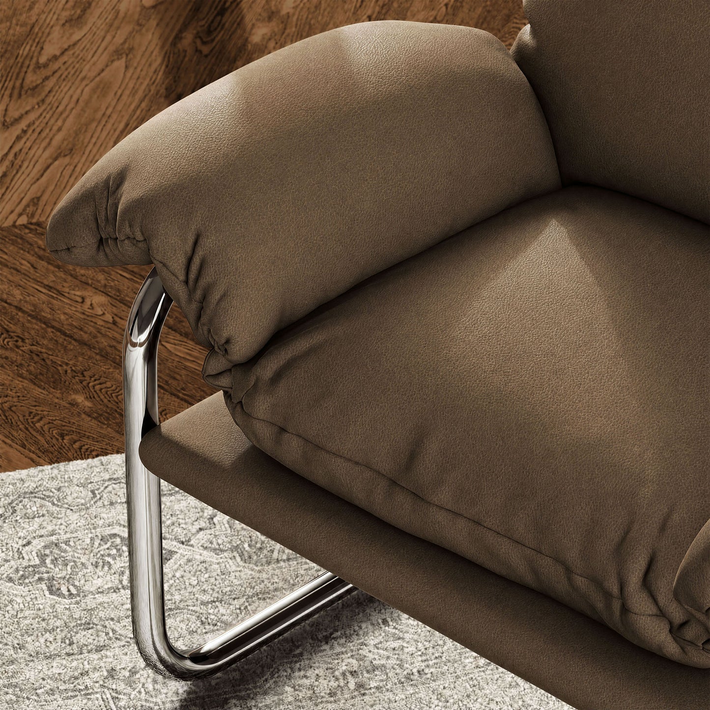 Ansel Vegan Leather Accent Chair by Modway
