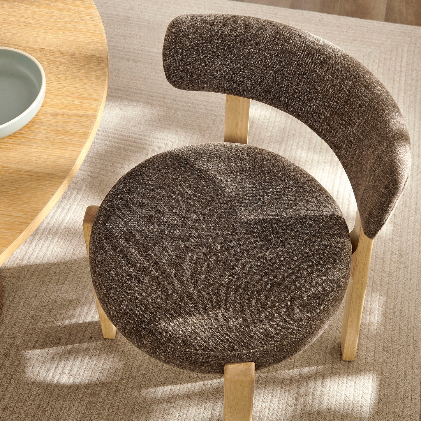 Marsha Upholstered Fabric Dining Chairs Set of 2 by Modway