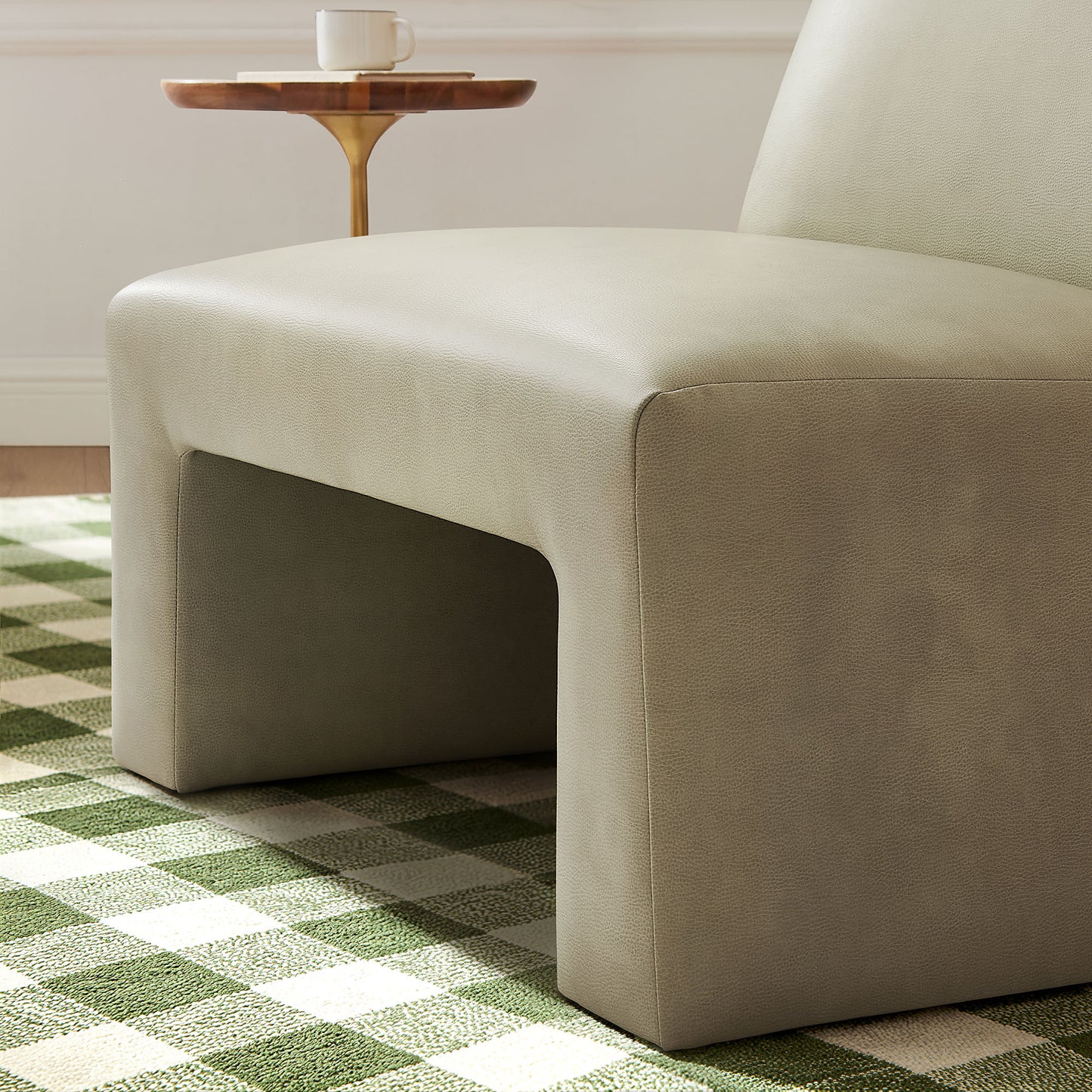 Amita Vegan Leather Armless Accent Chair by Modway