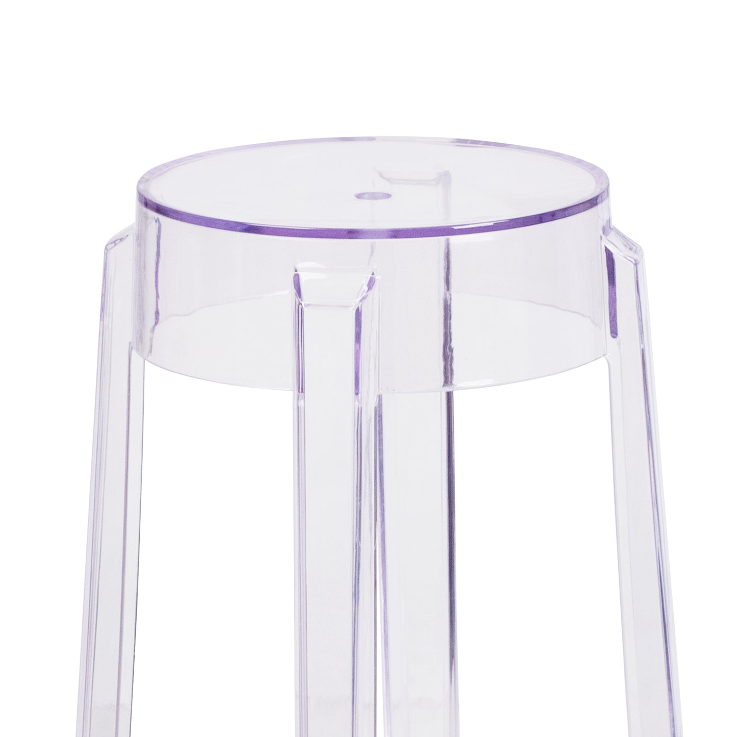 Laney 25.75'' High Transparent Counter Height Stool Clear