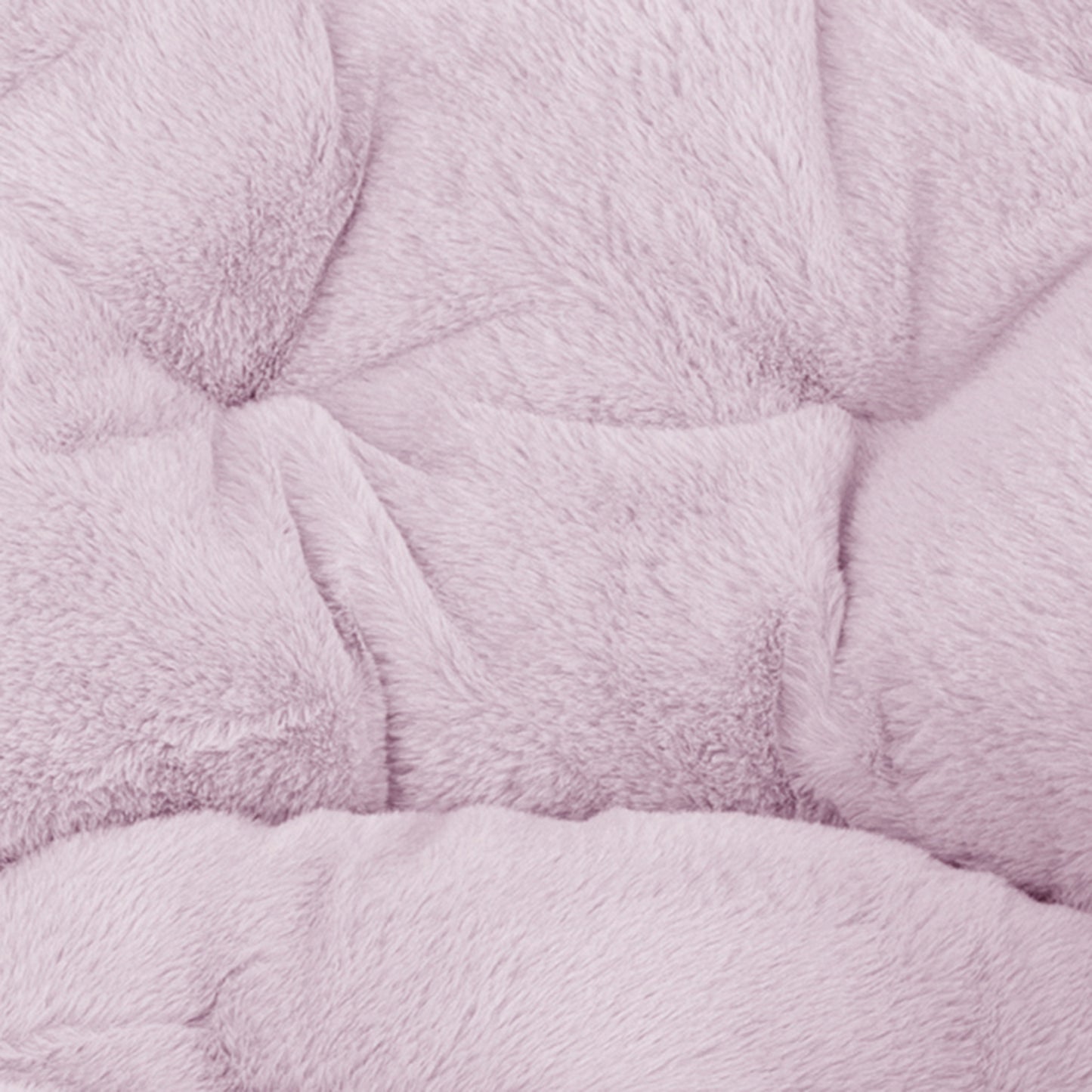 Gwen 38" Oversize Portable Faux Fur Folding Saucer Moon Chair with Folding Ottoman for Dorm and Bedroom, Dusty Purple Faux Fur/Soft Gold Frame Dusty Purple Fabric/Soft Gold Frame FV-FMC-025-FR-DTPRP-SGD-GG