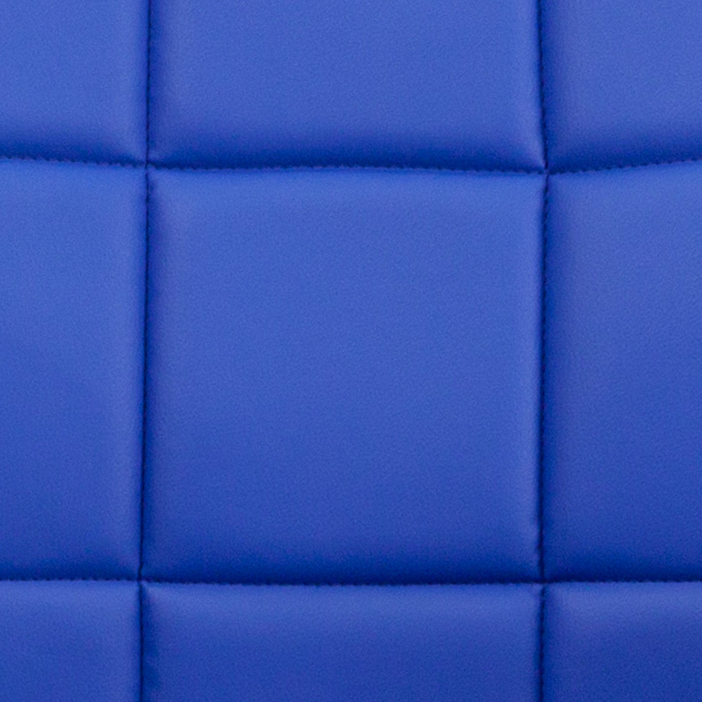 Clayton Mid-Back Blue Quilted Vinyl Swivel Task Office Chair with Arms Blue