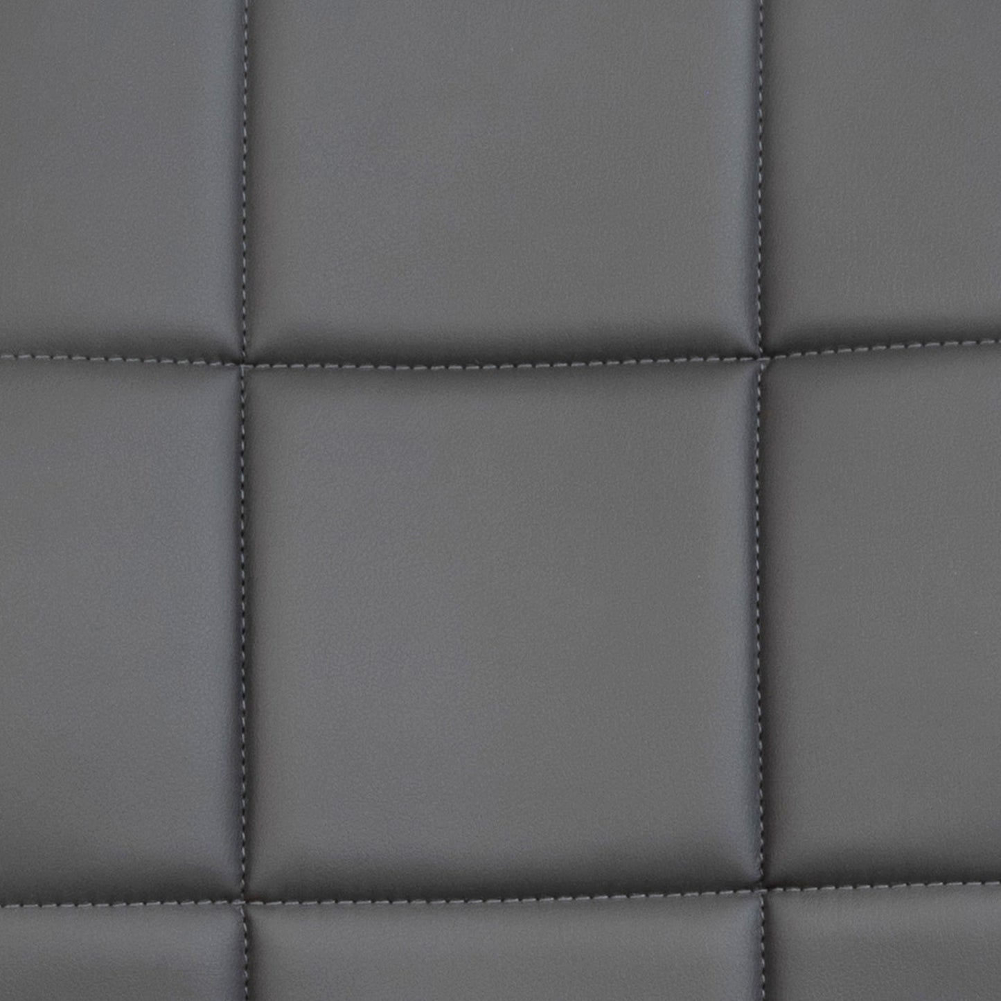 Clayton Mid-Back Gray Quilted Vinyl Swivel Task Office Chair Gray