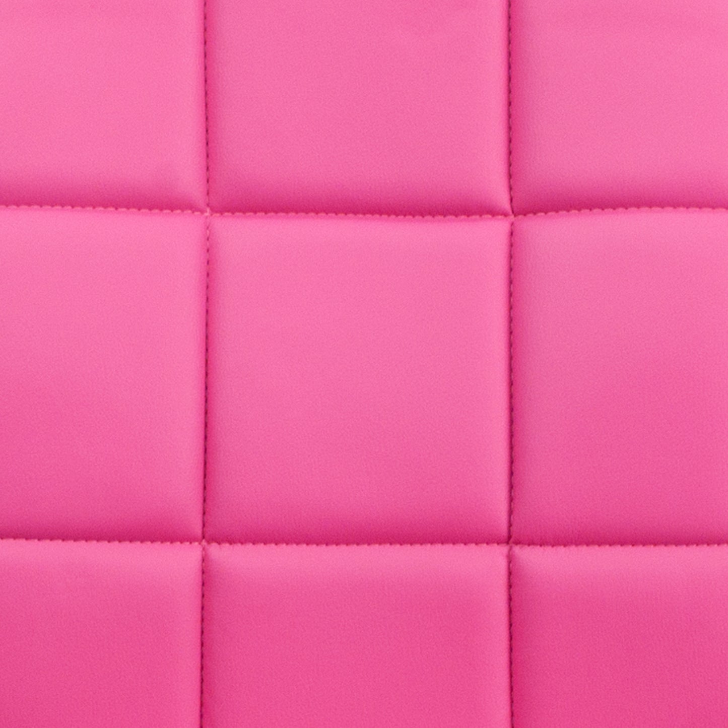 Clayton Mid-Back Pink Quilted Vinyl Swivel Task Office Chair with Arms Pink
