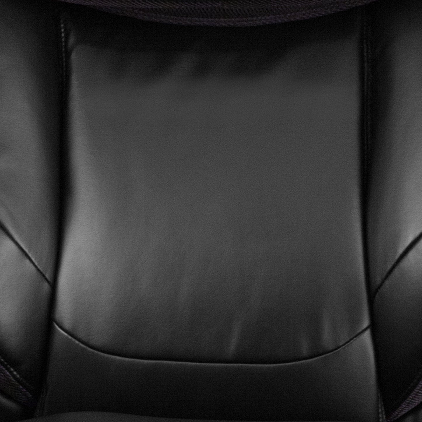 HERCULES Series Big & Tall 500 lb. Rated Black LeatherSoft Executive Swivel Ergonomic Office Chair with Adjustable Headrest Black