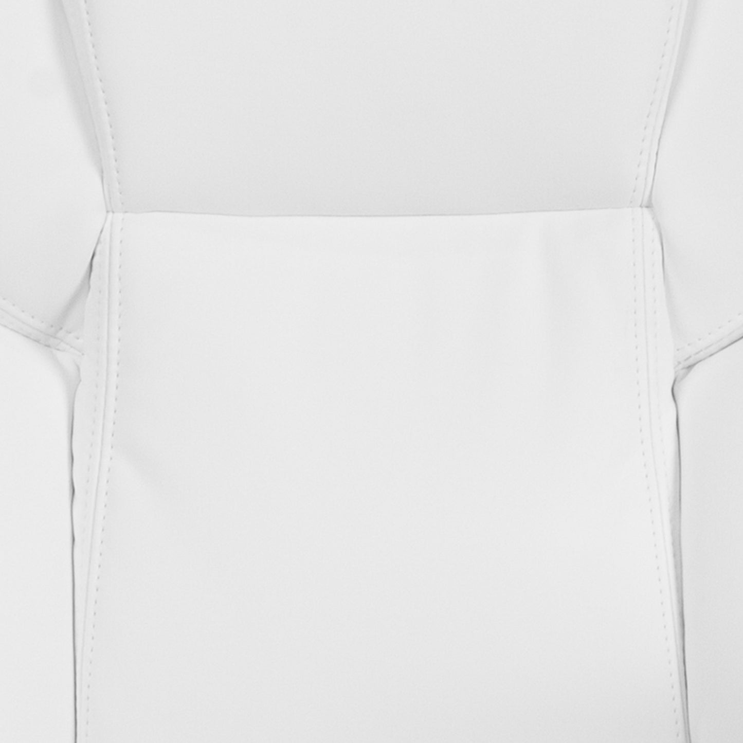 Carolyn Mid-Back White LeatherSoft Executive Swivel Office Chair with Padded Arms White