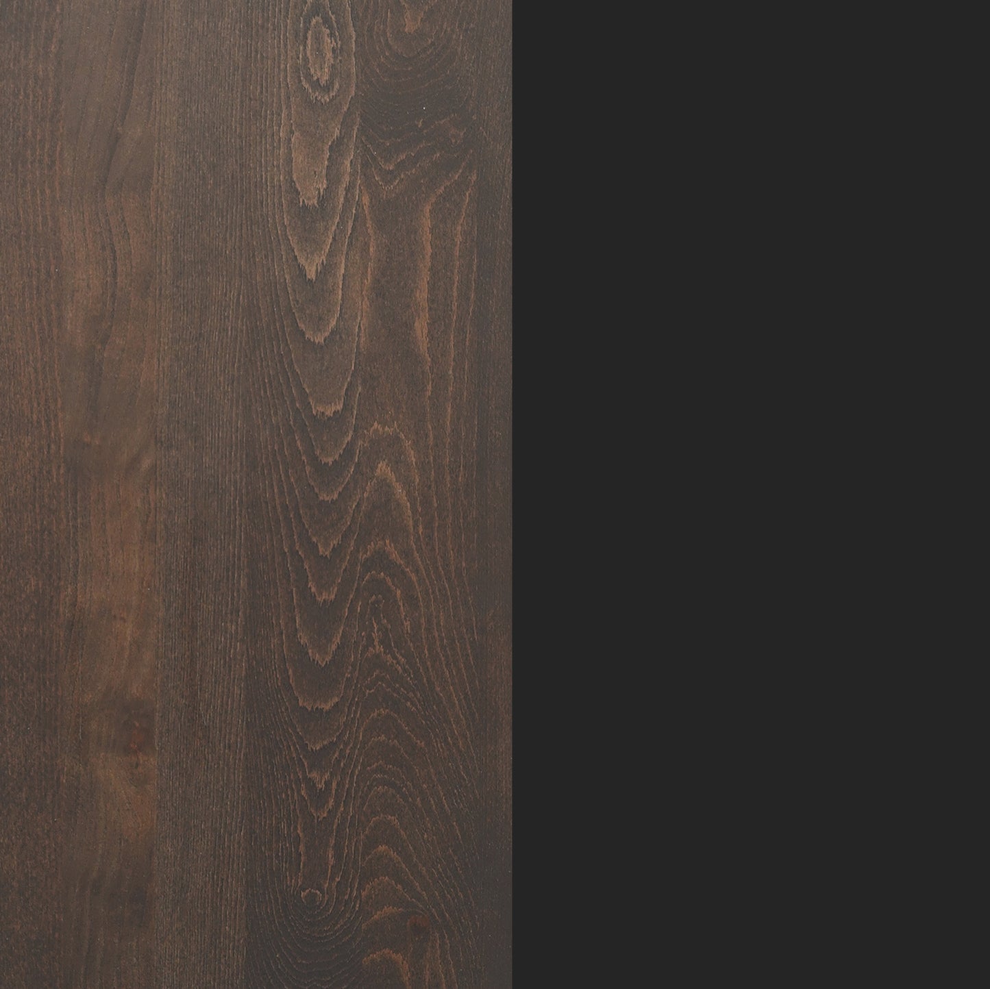 Bennett 30" Round Solid Wood Commercial Indoor Tabletop in Dark Brown with 18" Round Dining Height Rust-Resistant Black Cast Iron Base Dark Brown Top/Black Base