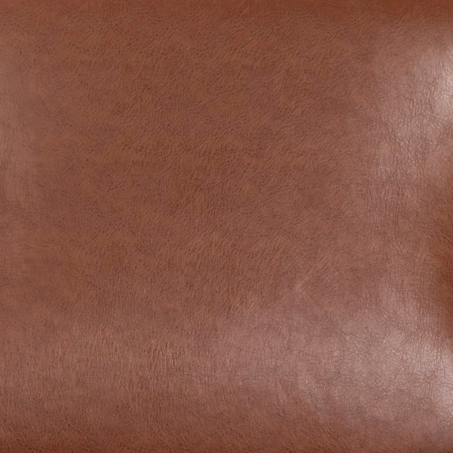 Langston Commercial Grade LeatherSoft Upholstered Mid Century Modern Arm Chair with Walnut Finished Wooden Frame and Arms in Cognac Cognac LeatherSoft