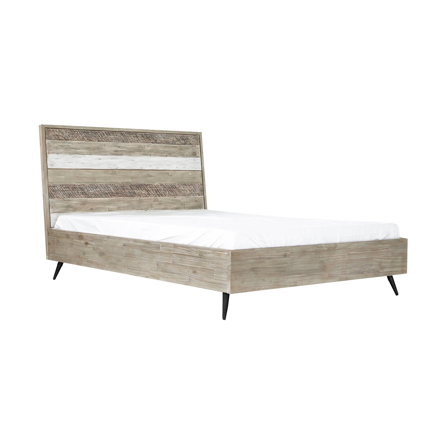 Bridges Platform Bed in Two Tone Acacia Wood