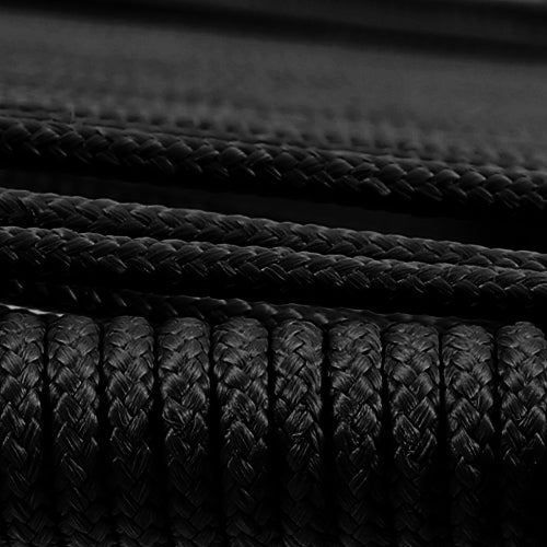 Doris Indoor Outdoor Dining Chair in Dark Eucalyptus Wood with Black Rope - Set of 2