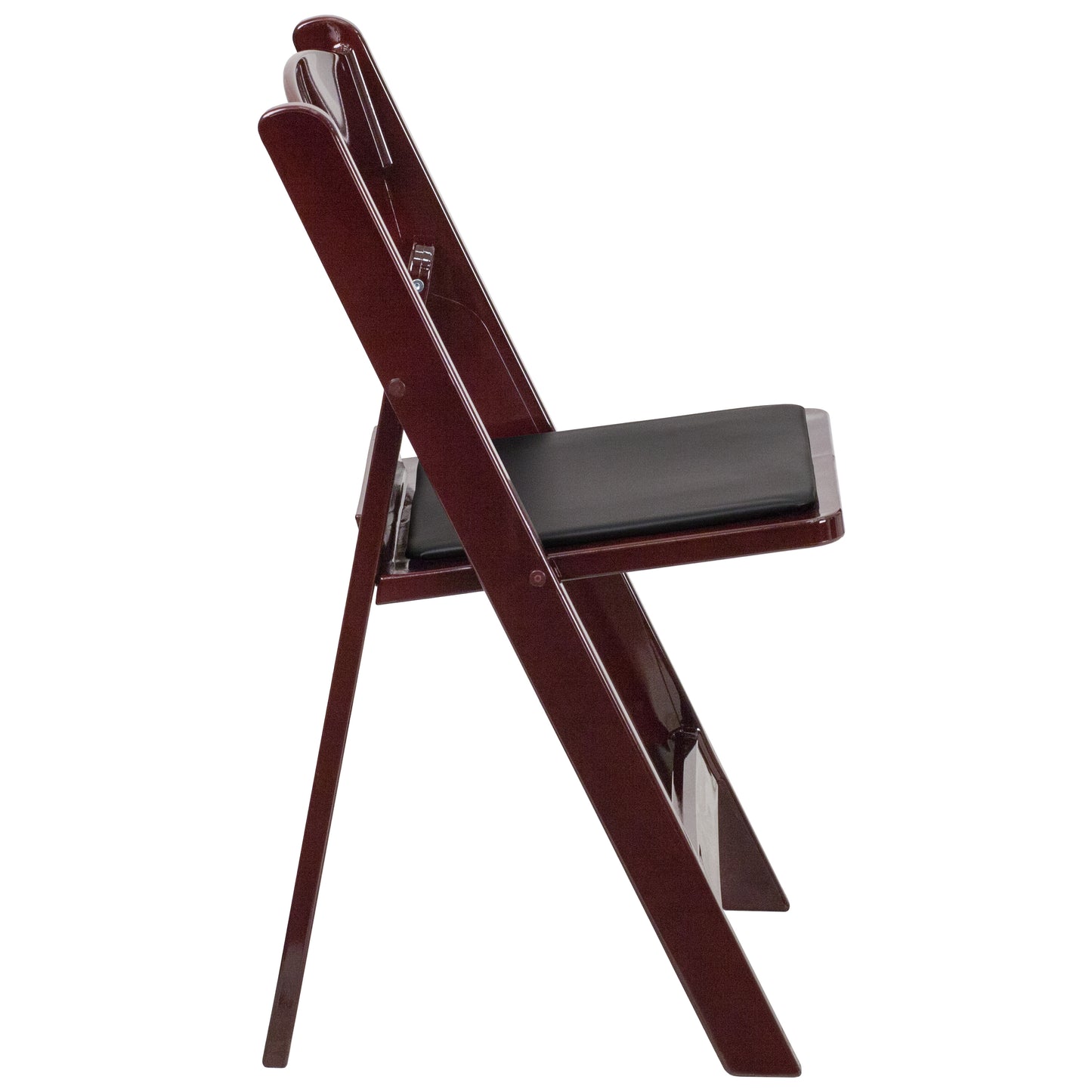 Hercules Folding Chair - Red Mahogany Resin - 2 Pack 800LB Weight Capacity Comfortable Event Chair - Light Weight Folding Chair Red Mahogany
