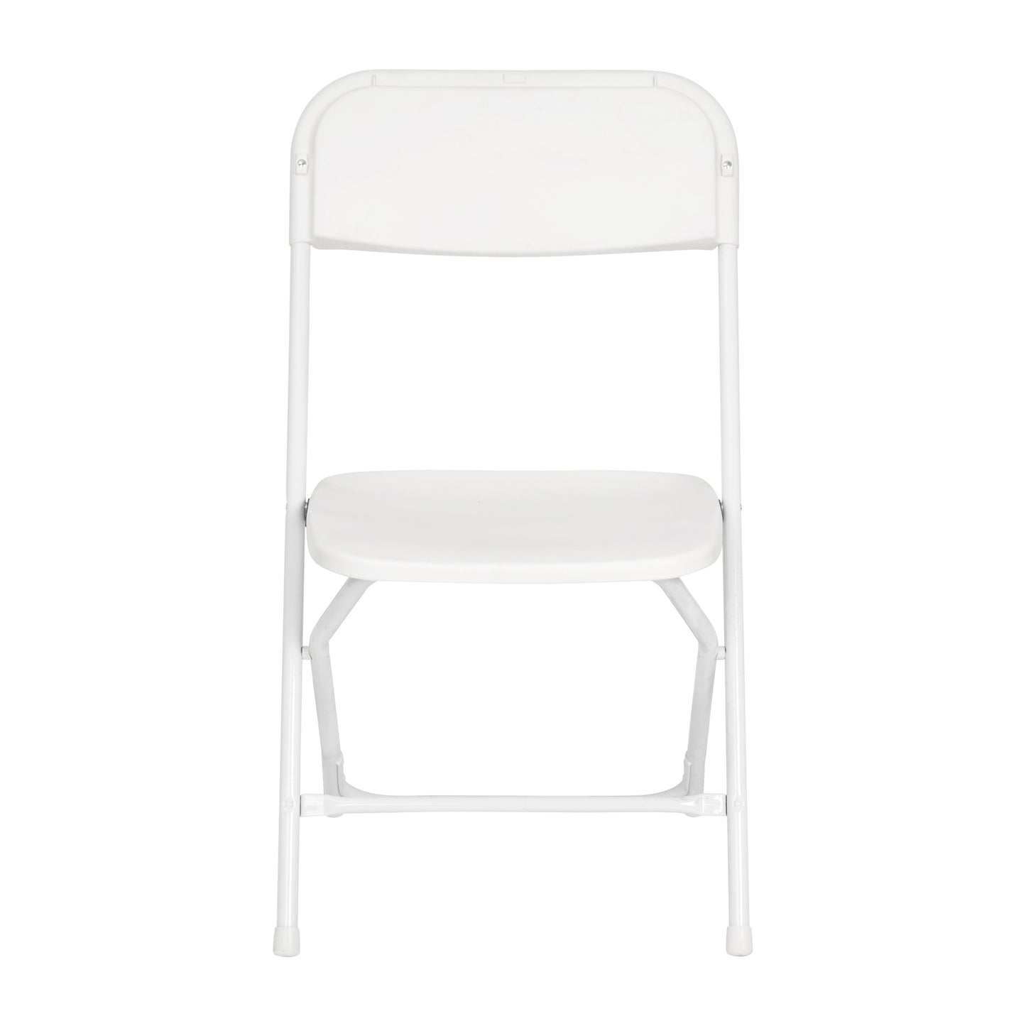 Hercules Big and Tall Commercial Folding Chair - Extra Wide 650LB. Capacity - Durable Plastic - White, 4-Pack White