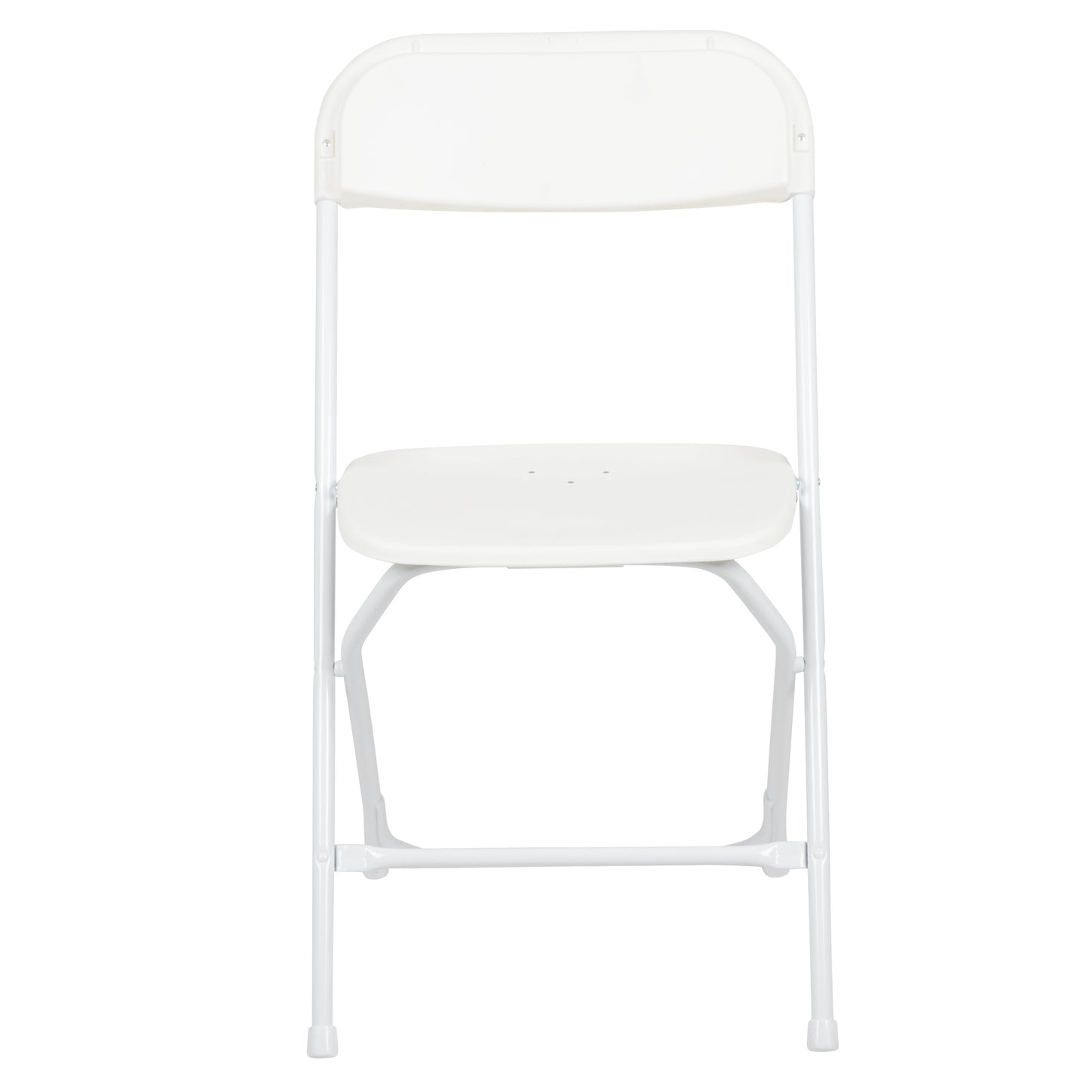 Hercules Series Plastic Folding Chair White - 2 Pack 650LB Weight Capacity Comfortable Event Chair-Lightweight Folding Chair White