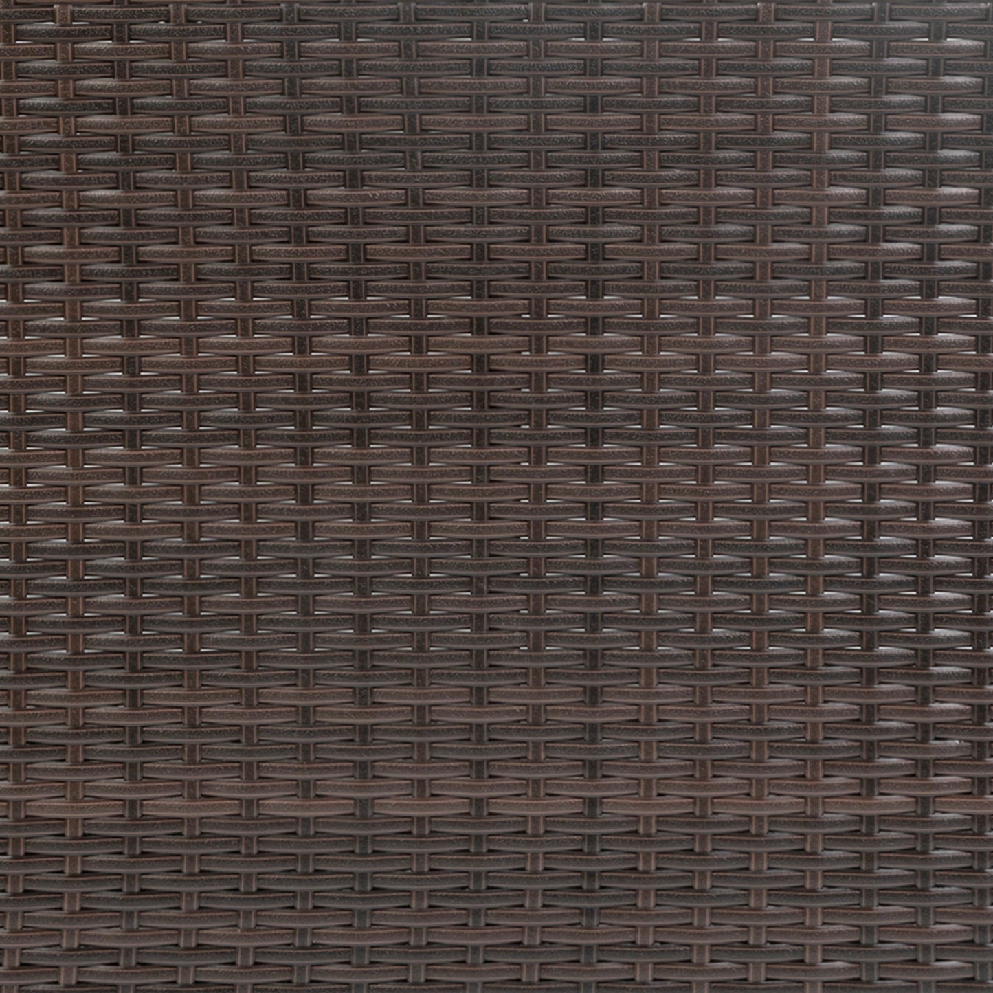 Marco Indoor/Outdoor Patio Wicker Rattan Bar Counter Table with 2 Shelves, Brown Brown