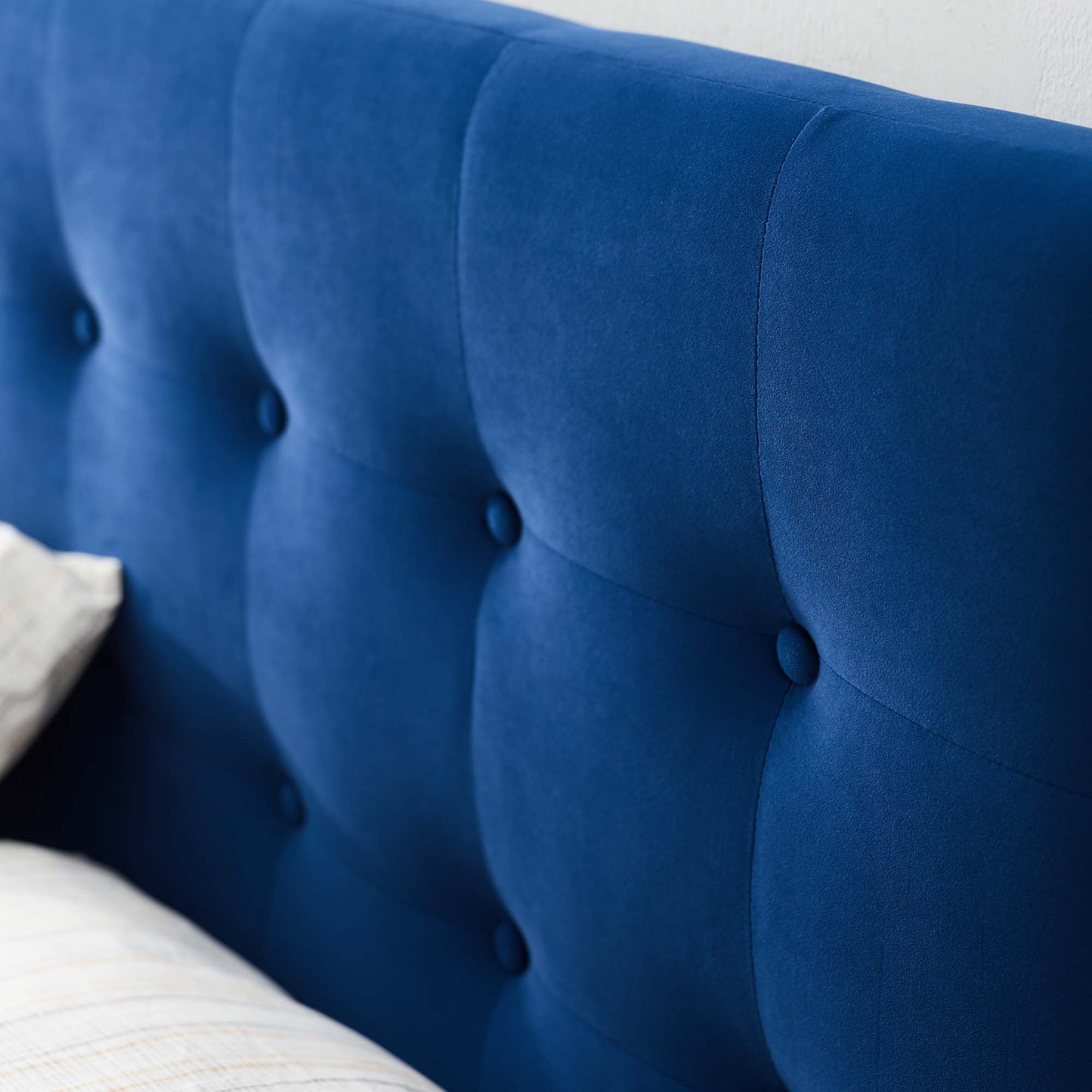 Emily Biscuit Tufted Performance Velvet Queen Headboard by Modway MOD-6116-NAV