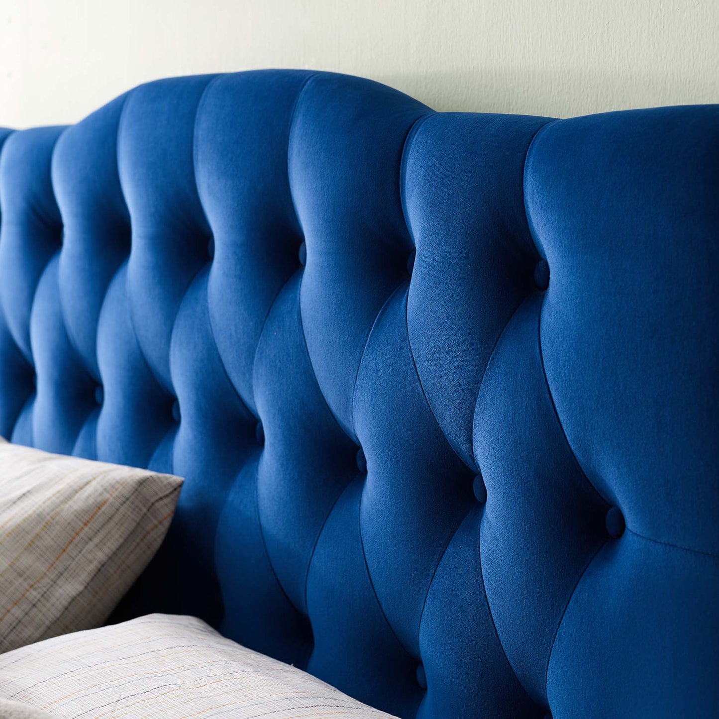 Annabel Diamond Tufted Performance Velvet Queen Headboard by Modway MOD-6129-NAV