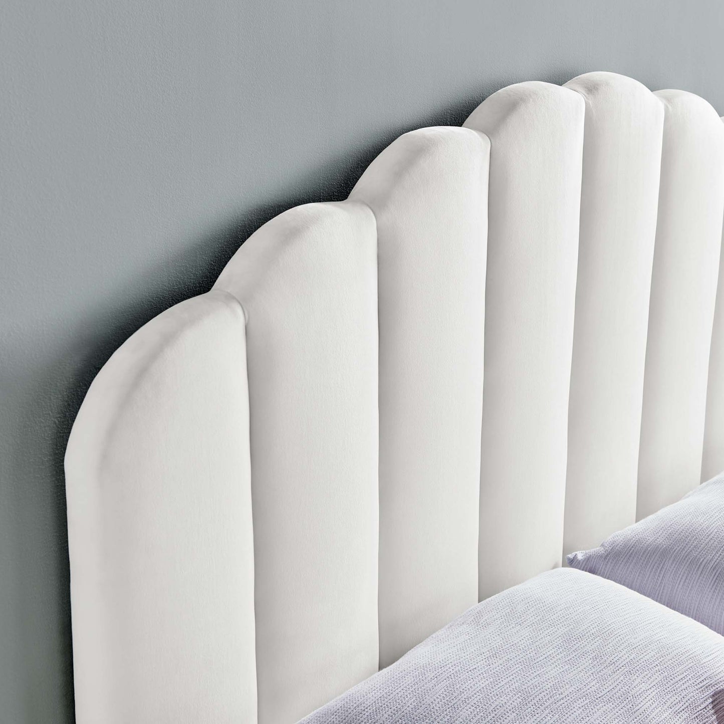 Veronique Performance Velvet Twin Headboard by Modway MOD-6206-WHI
